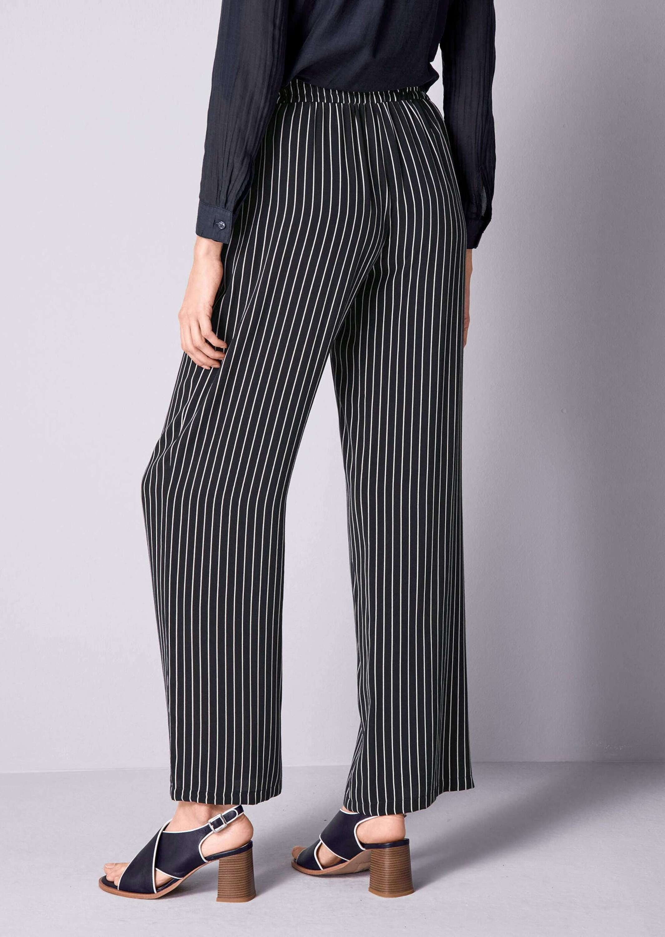 Alba Moda Stoffhose »Wideleg Hose Wideleg Hose in Streifenoptik«