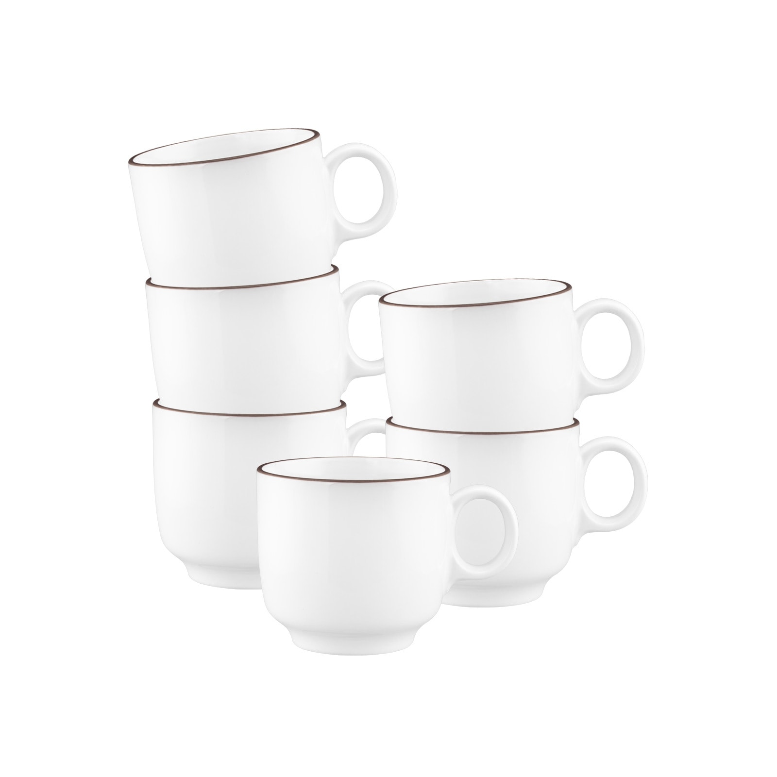 Seltmann Weiden Tasse »Cappuccinotassen Sento Home Pure Lines 300 ml 6er Set« Spülmaschinengeeignet, Mikrowellengeeignet, Ofenfest, Salamandergeeignet, Kühlschrankgeeignet, Gefrierschrankgeeignet