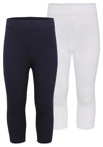 Leggings »für kleine Mädchen«, (2 tlg., 2er-Pack), in 3/4 Länge