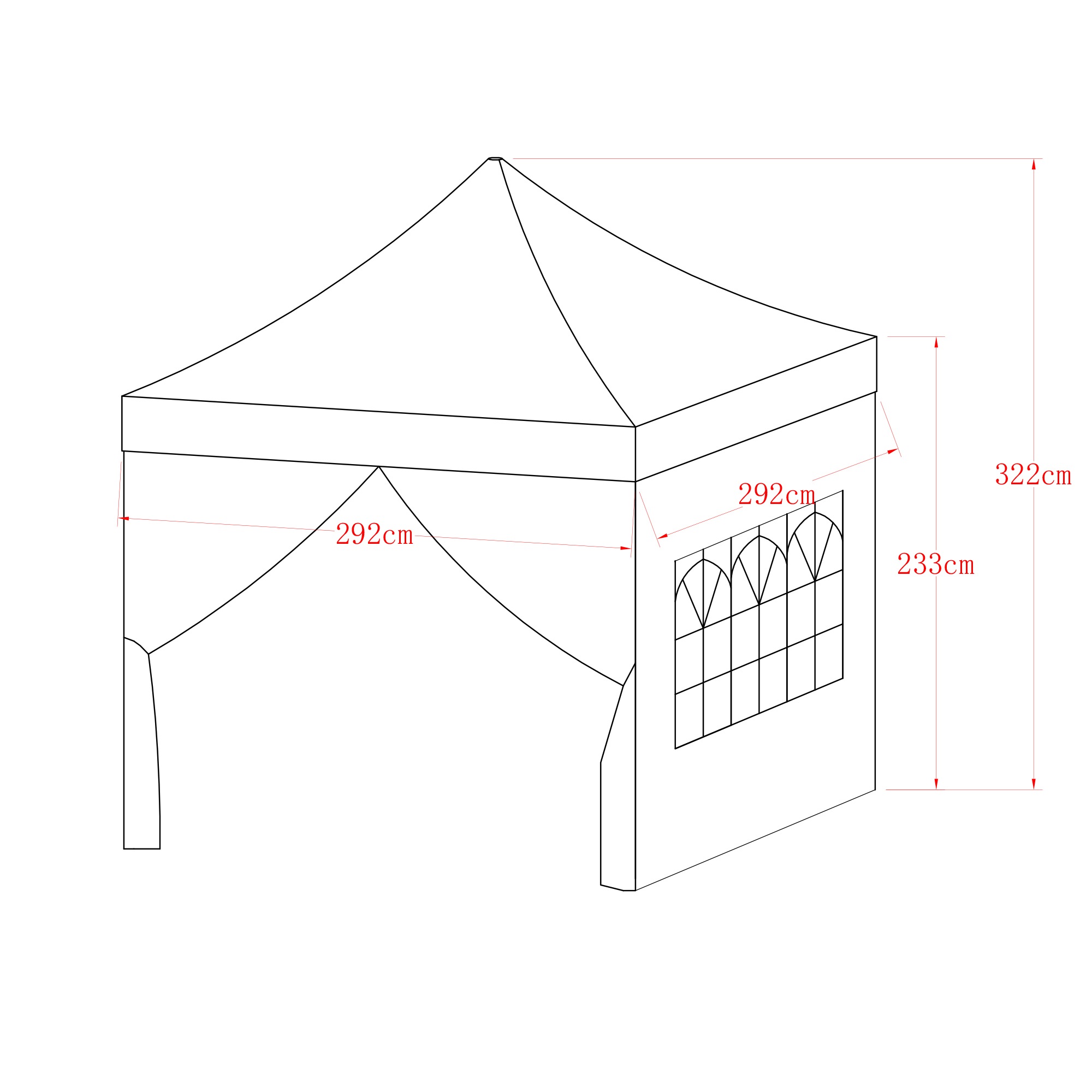 KONIFERA Faltpavillon »Premium Partyzelt«
