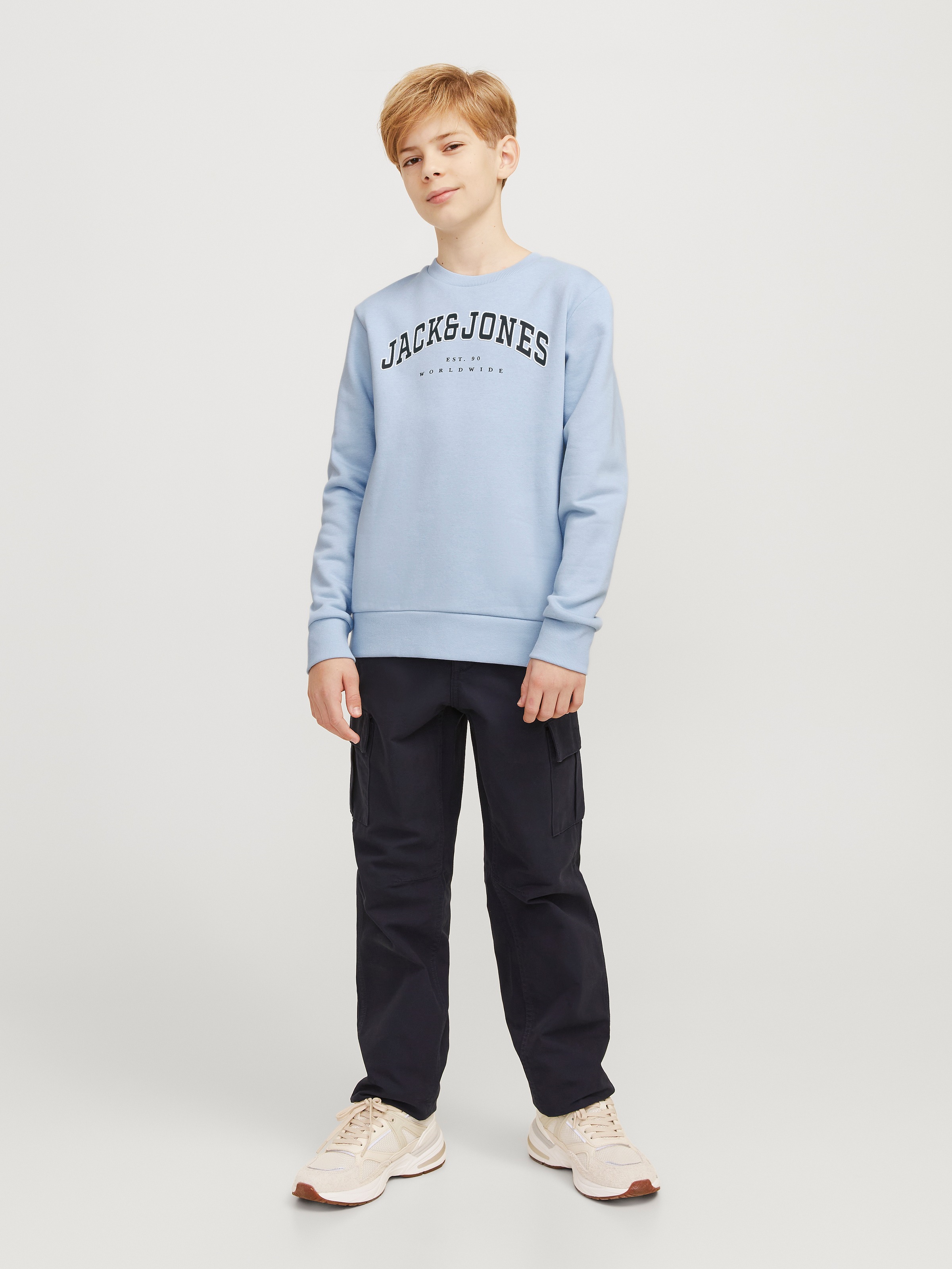 Jack & Jones Junior Sweatshirt »JJECALEB VARSITY SWEAT CREW NECK SN JNR«
