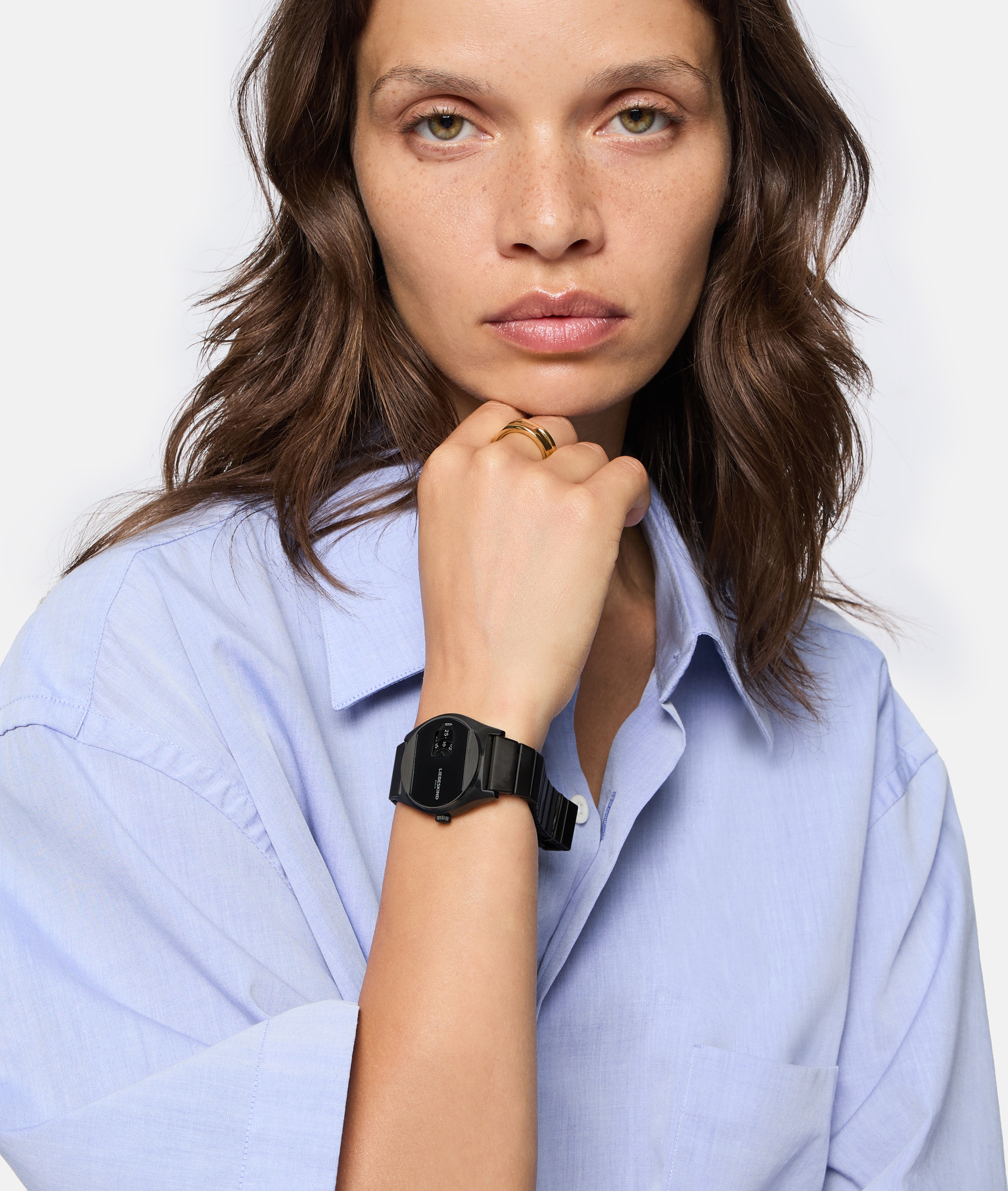 Liebeskind Berlin Quarzuhr »Vinyl Vision« Armbanduhr, Damenuhr, Edelstahlarmband, analog