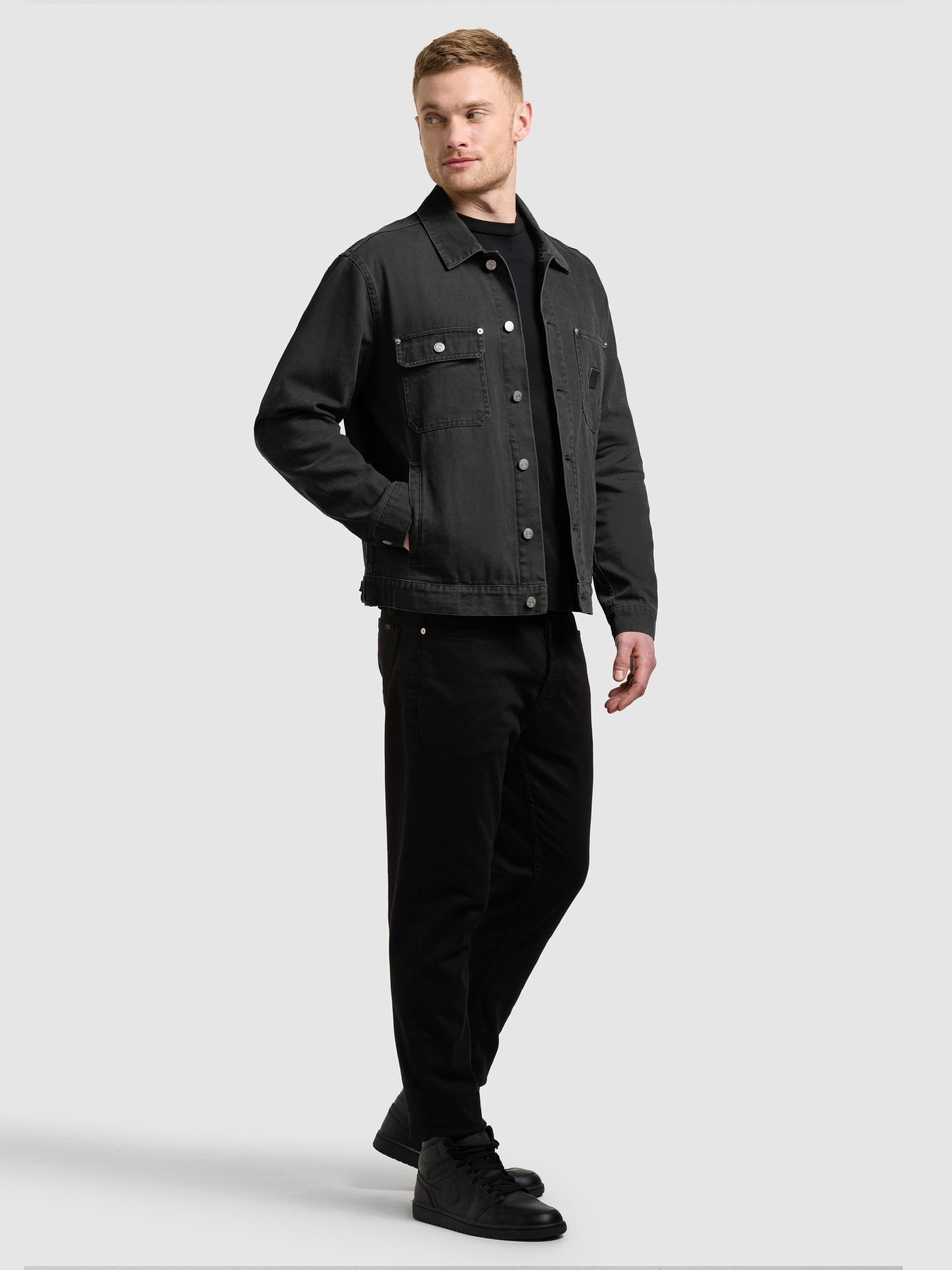 khujo Jeansjacke »Jeansjacke Ronny« ohne Kapuze Herren Denim-Jacke mit Brusttaschen
