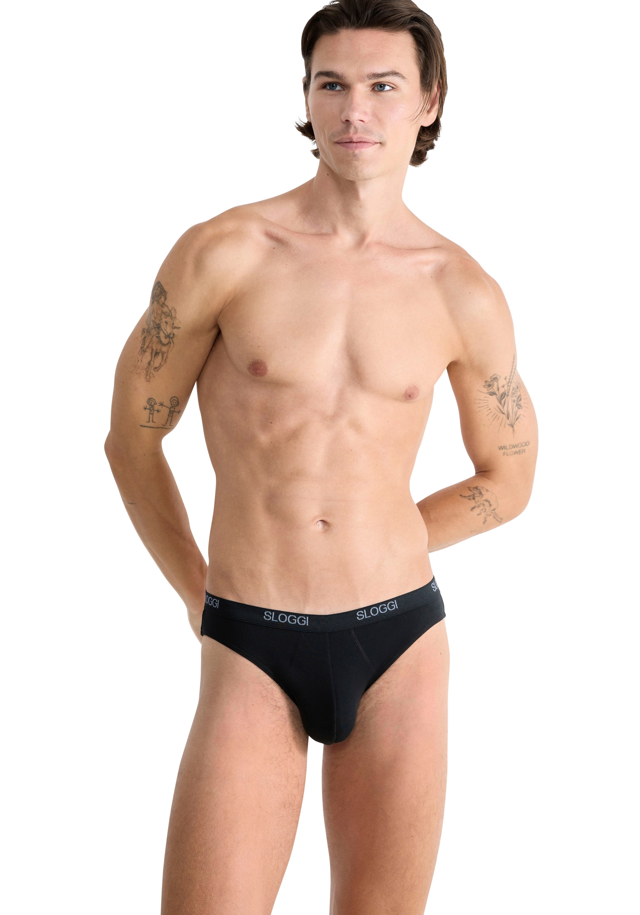 sloggi Minislip »Men Basic« 2er Pack,  elastischer, weicher Taillenbund