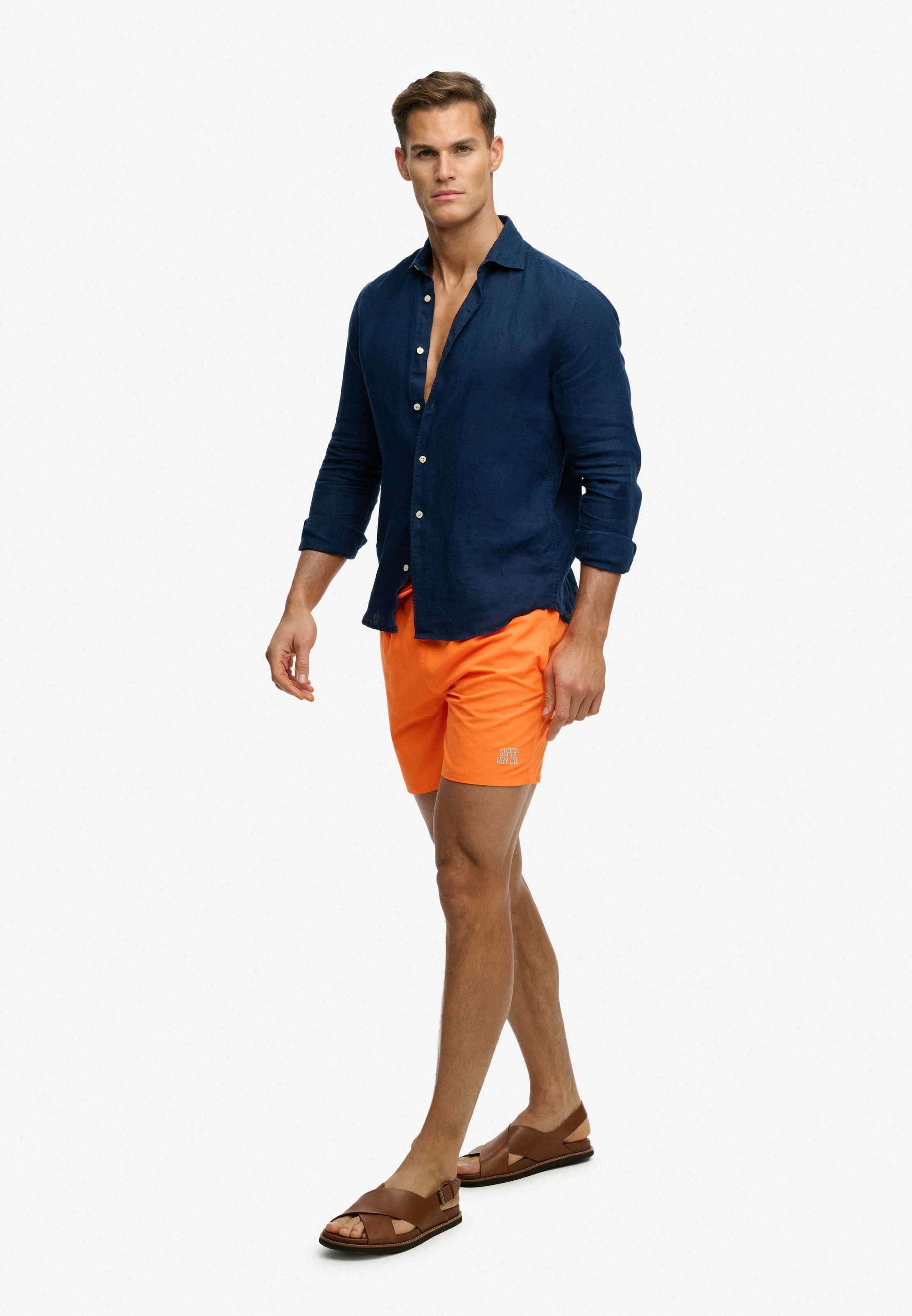 Superdry Badeshorts »ESSENTIAL 16 SWIM SHORT« Kunstfaser, relaxed fit