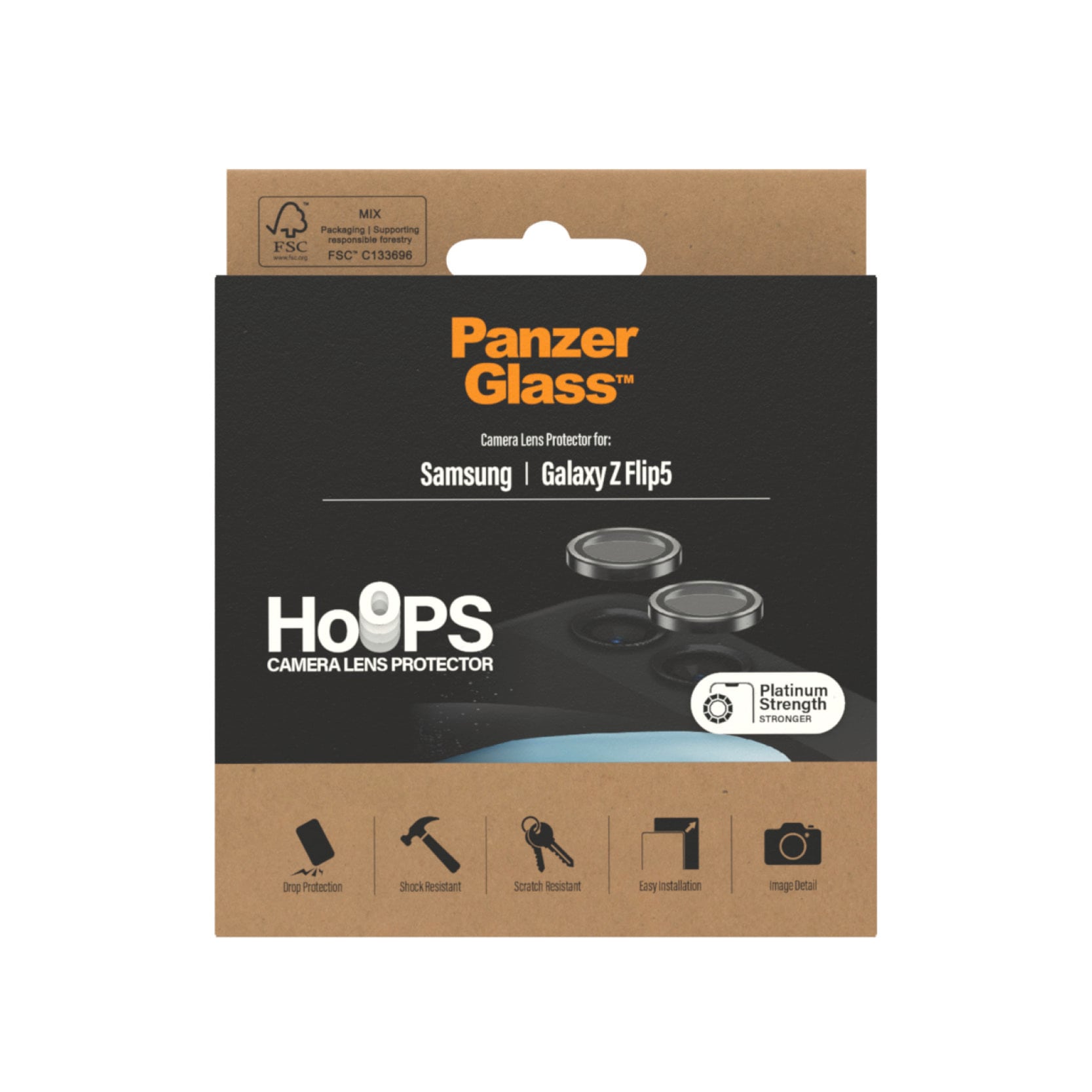 PanzerGlass Kameraschutzglas »Hoops Camera Lens Protector«, für Samsung Galaxy Z Flip5