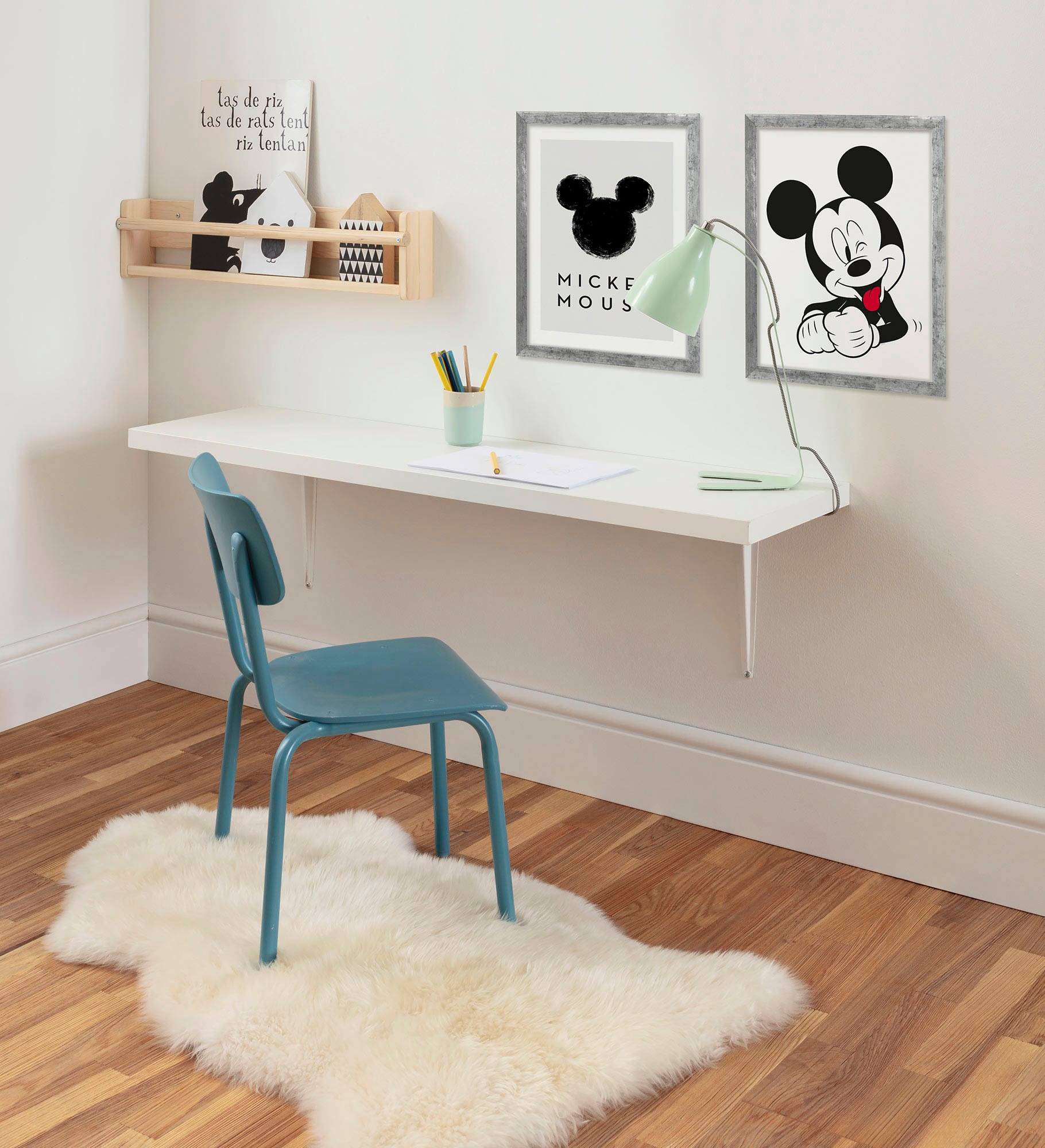 Komar Bild mit Rahmen »Mickey Mouse«, (2 St.), maschinell
