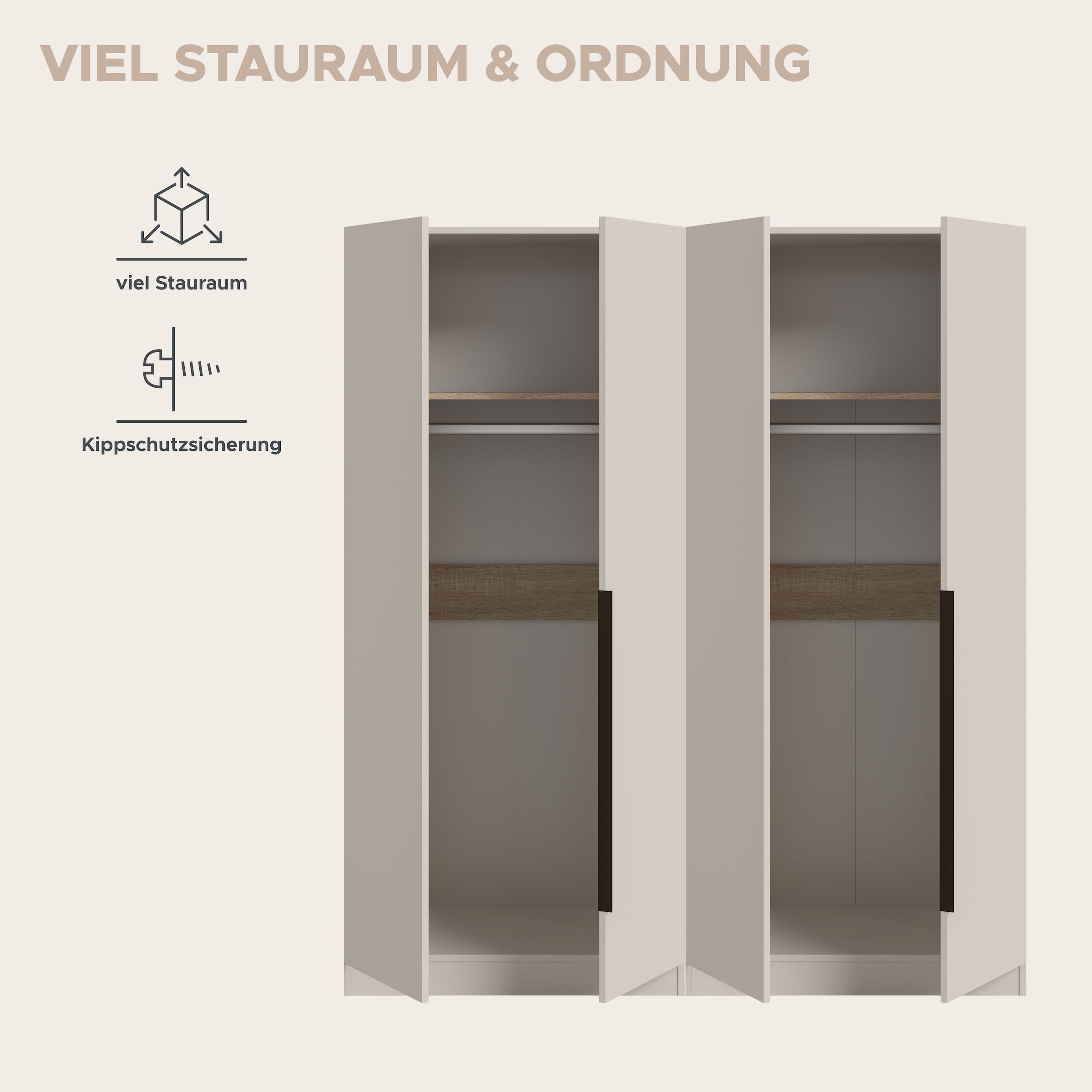 Home affaire Schrank-Set »Skarde moderner Kleiderschrank Schlafzimmerschrank Otto´s Choice« wähle deine beste Schrank Kombination, 1 Stk. tlg.