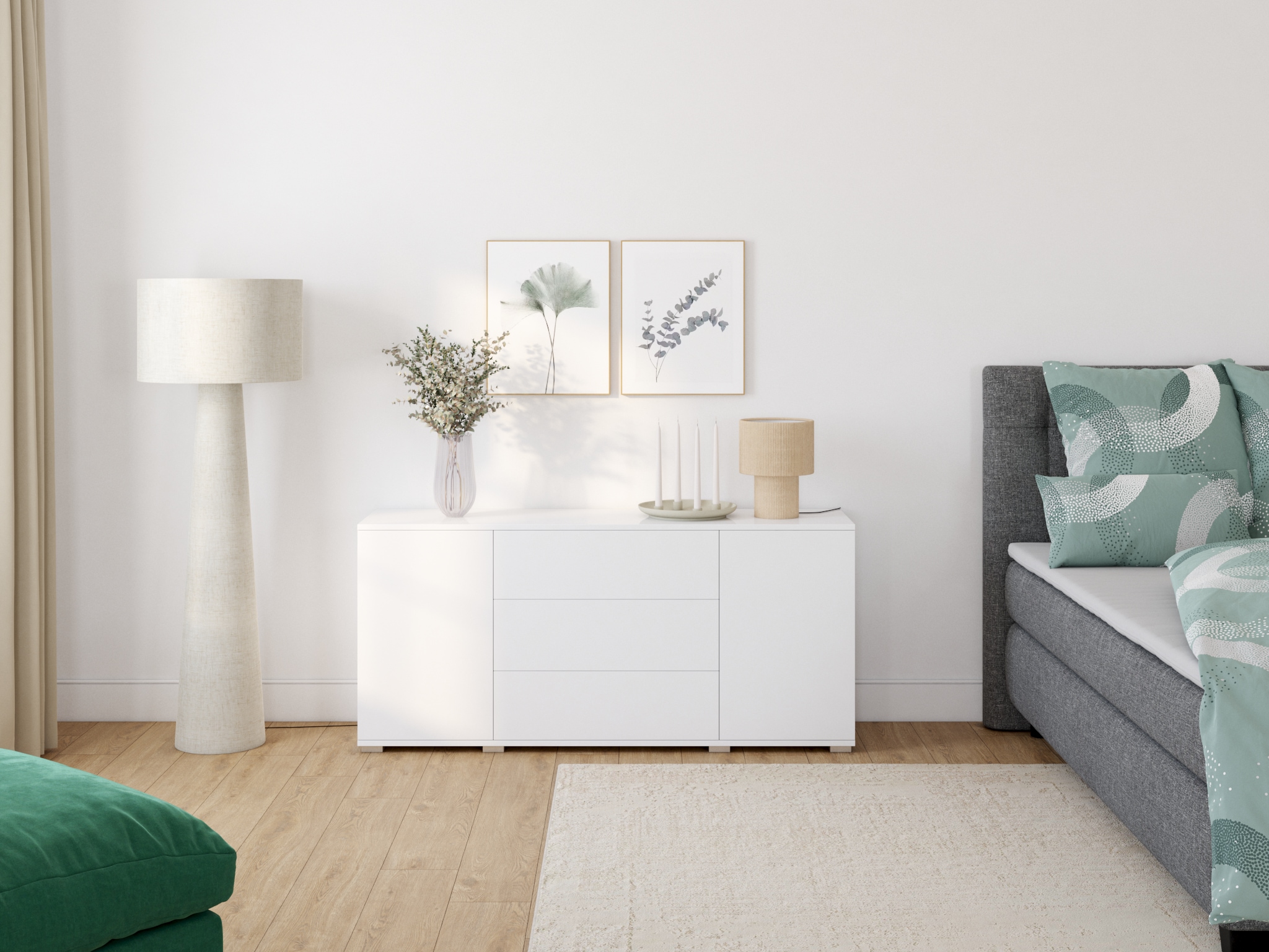 Reinders! Bild mit Rahmen »Eukalyptus blatt Pflanze« Blätter 2 Stk. tlg. Ginko - Naturmotiv - Botanisch