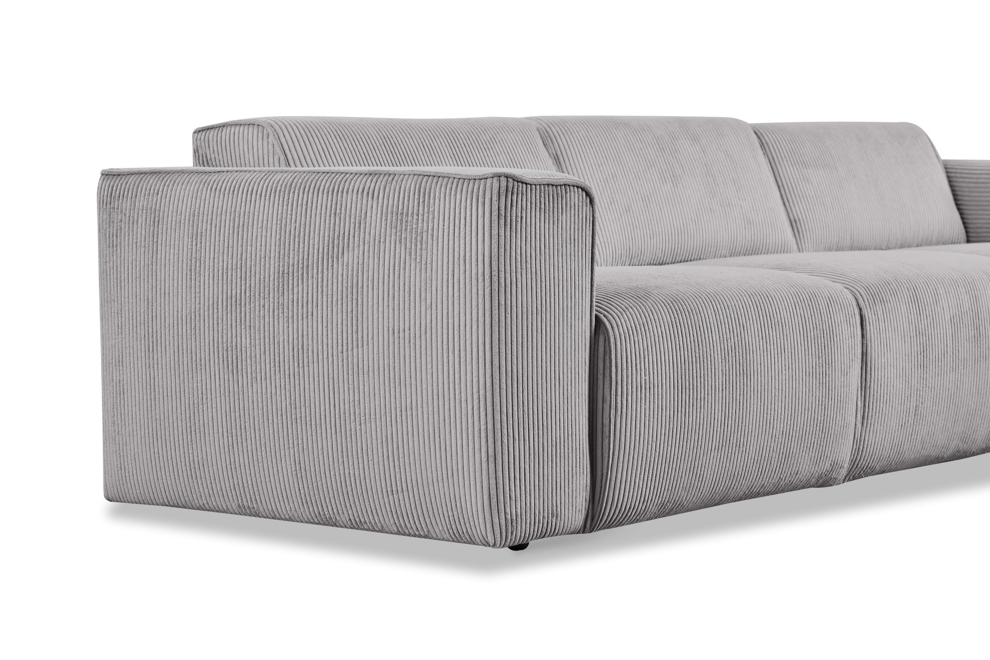 andas Ecksofa »Noord«, L-Form, mit Kedernaht, Breite 281 cm, Cord, Struktur, Webstoff