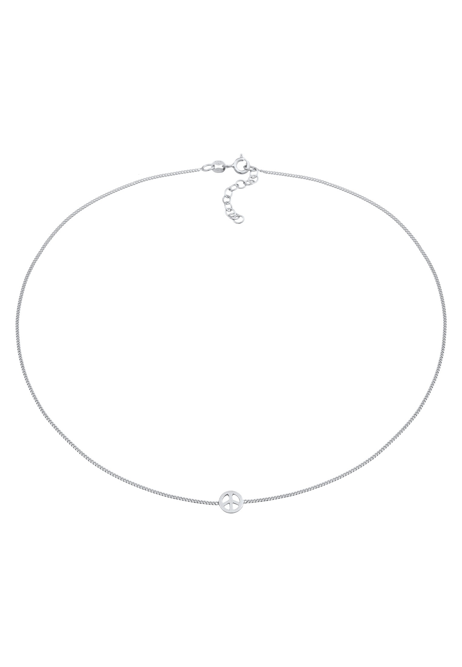 Elli Choker »Halskette Choker Peace Symbol Frieden 925 Silber«