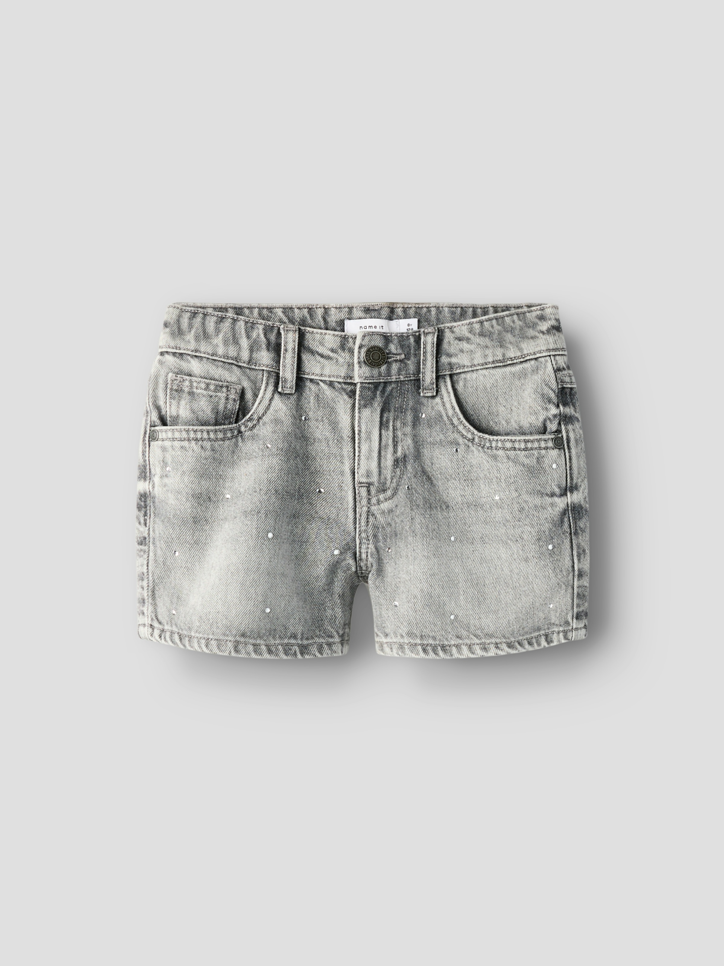 Name It Jeansshorts »NKFROSE REG DNM SHORTS 6042-AC NOOS« Baumwolle, mit Glitzersteinchen