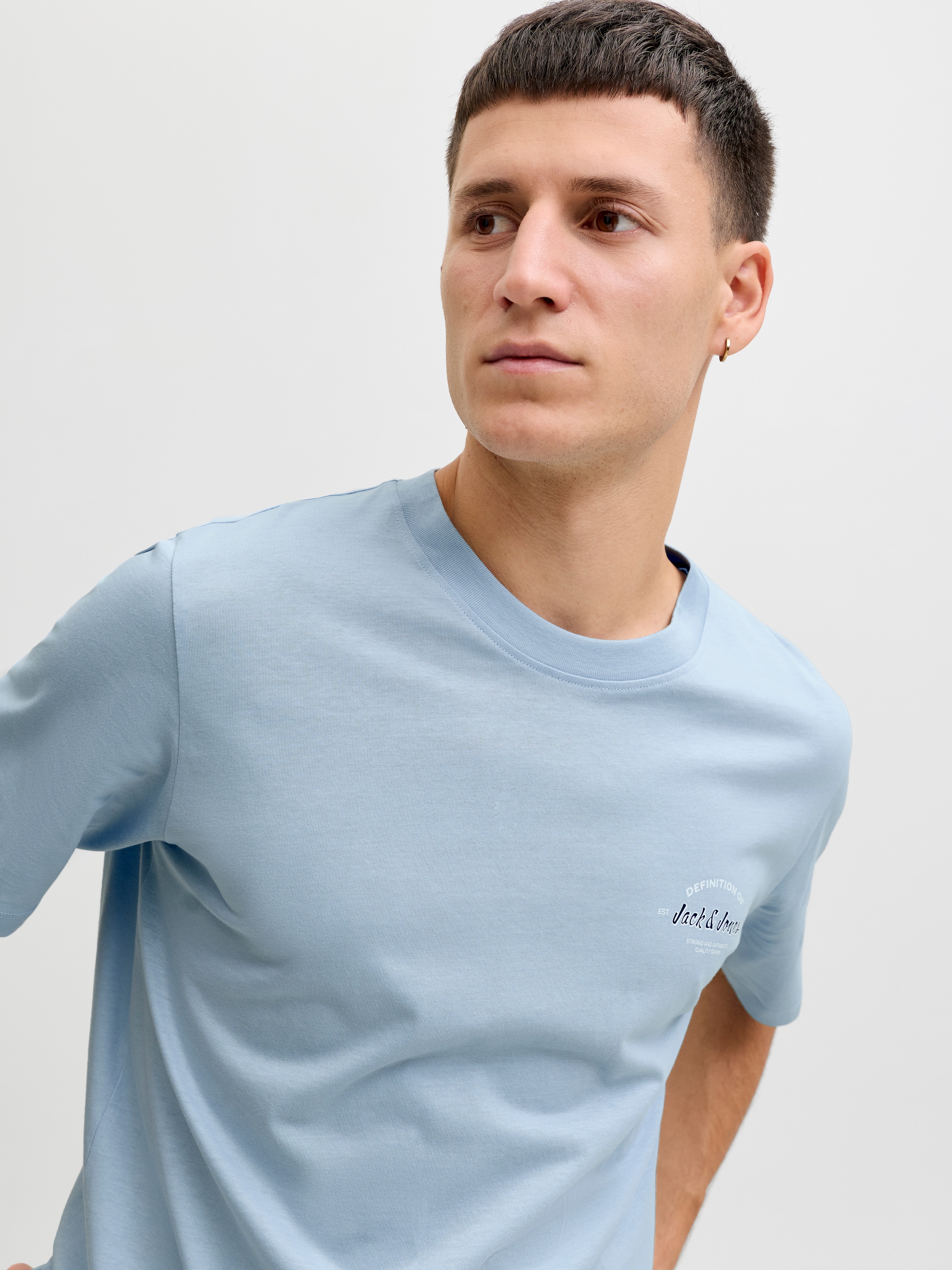 Jack & Jones Rundhalsshirt »JJBRANDON TEE SS CREW NECK«