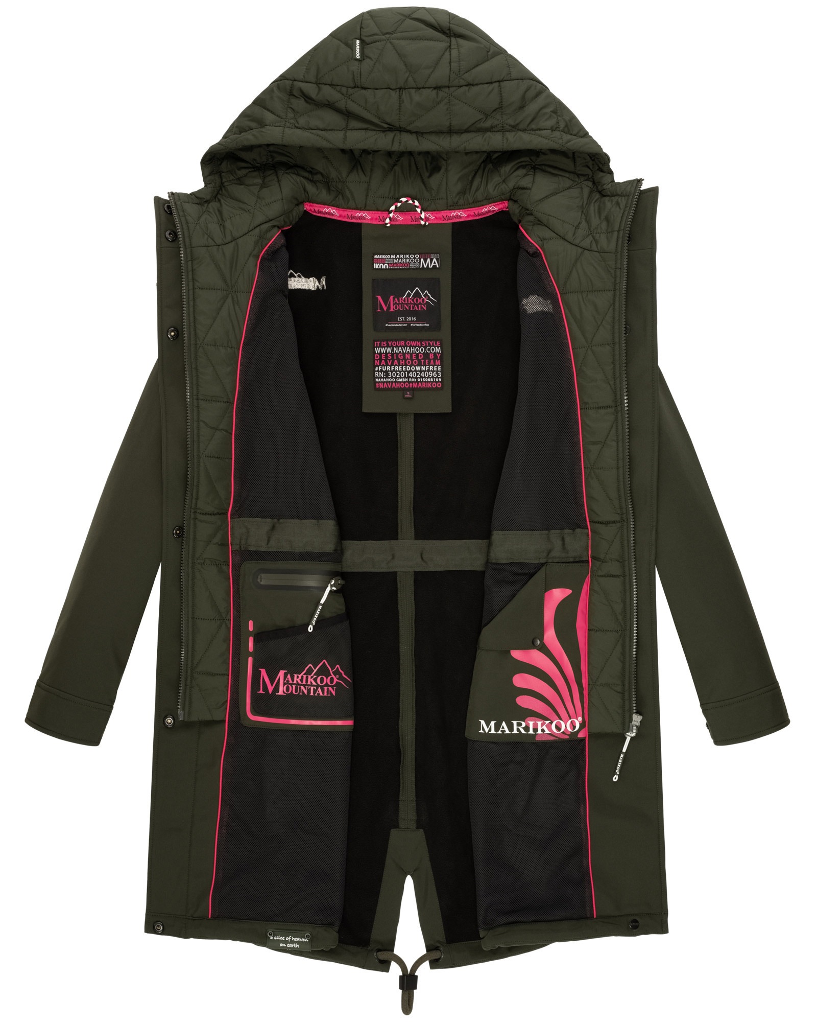 Marikoo Softshelljacke »Marikoo Mount Presanella Damen Jacke B965«