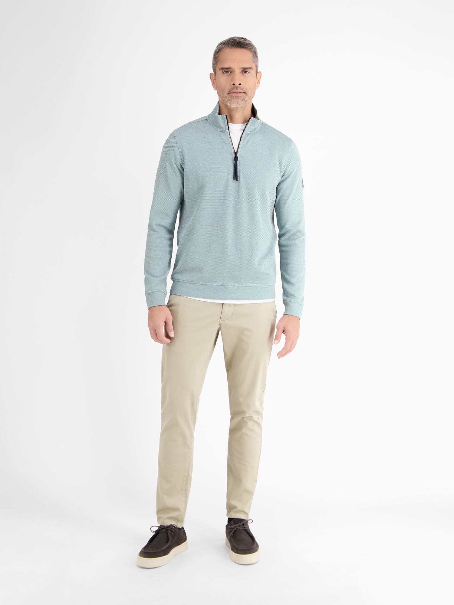 LERROS Sweatshirt »LERROS Unifarbener Sweattroyer für Herren«