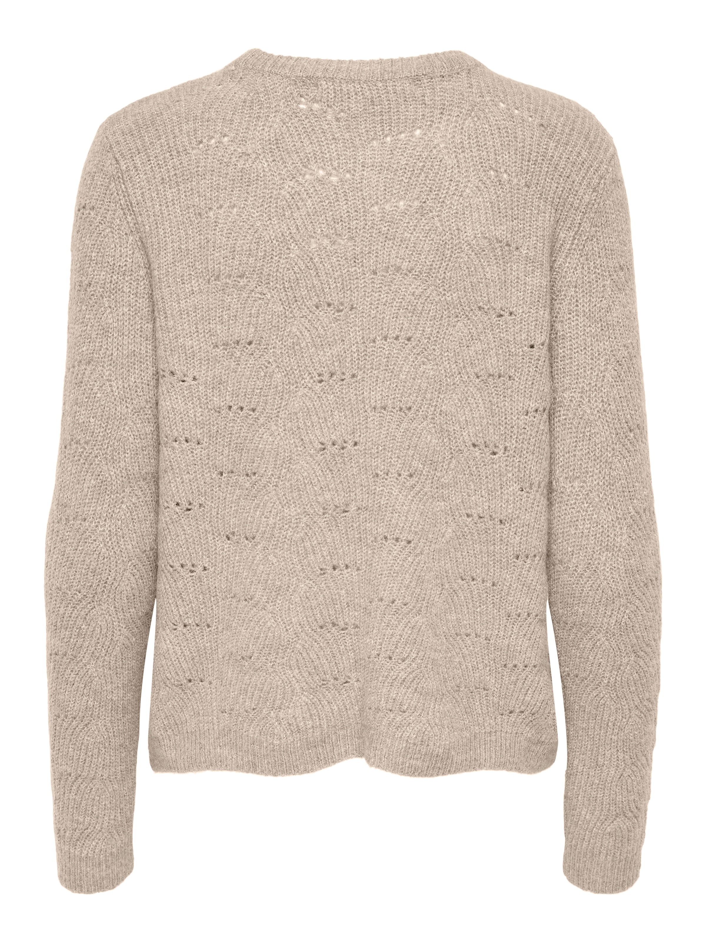 ONLY Rundhalspullover »ONLLOLLI L/S PULLOVER KNT NOOS« Materialmix