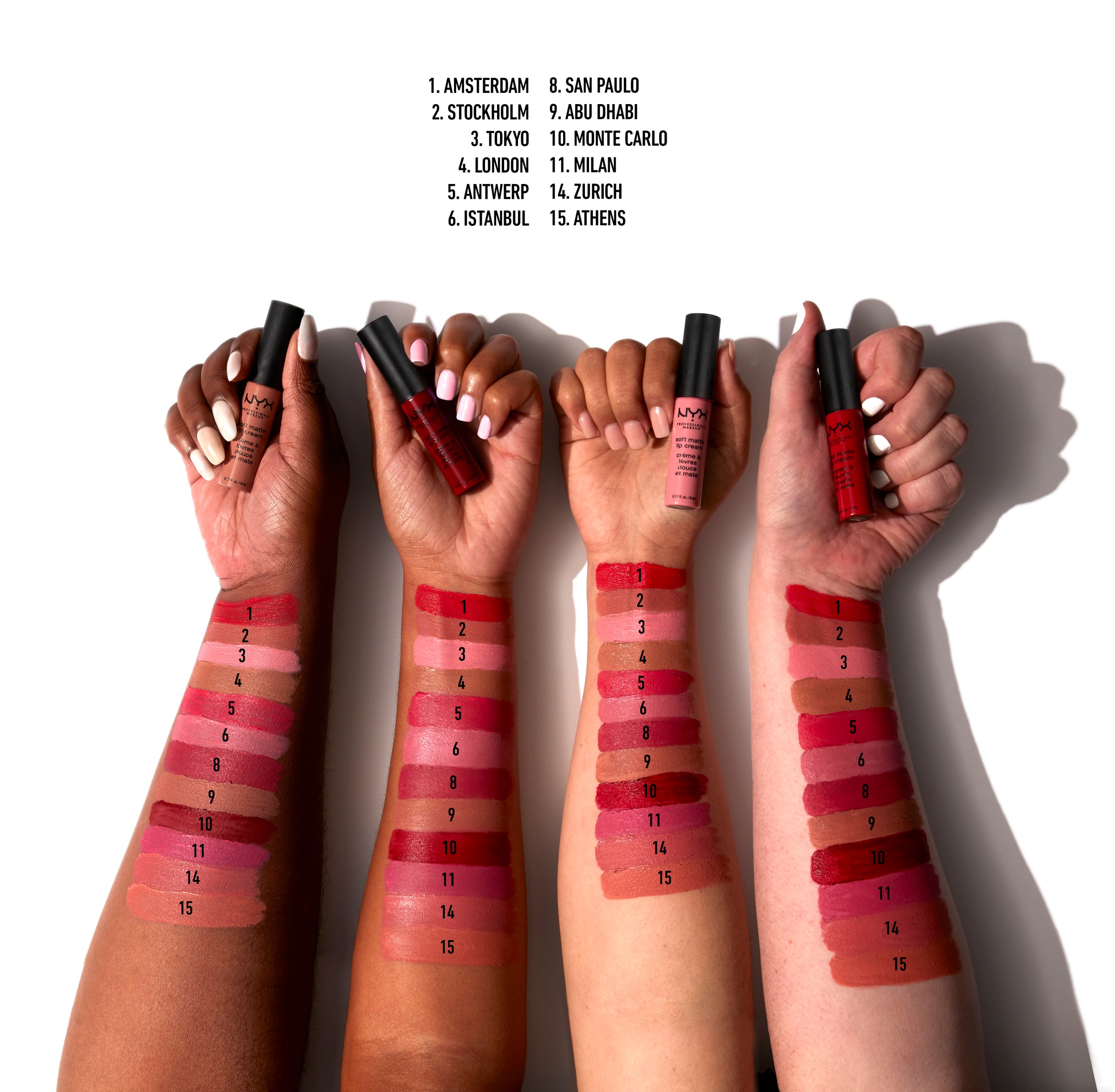 NYX PROFESSIONAL MAKEUP Lippenstift »SOFT MATTE LIP CREAM« leichter, cremiger Lippenstift und mattem Finish