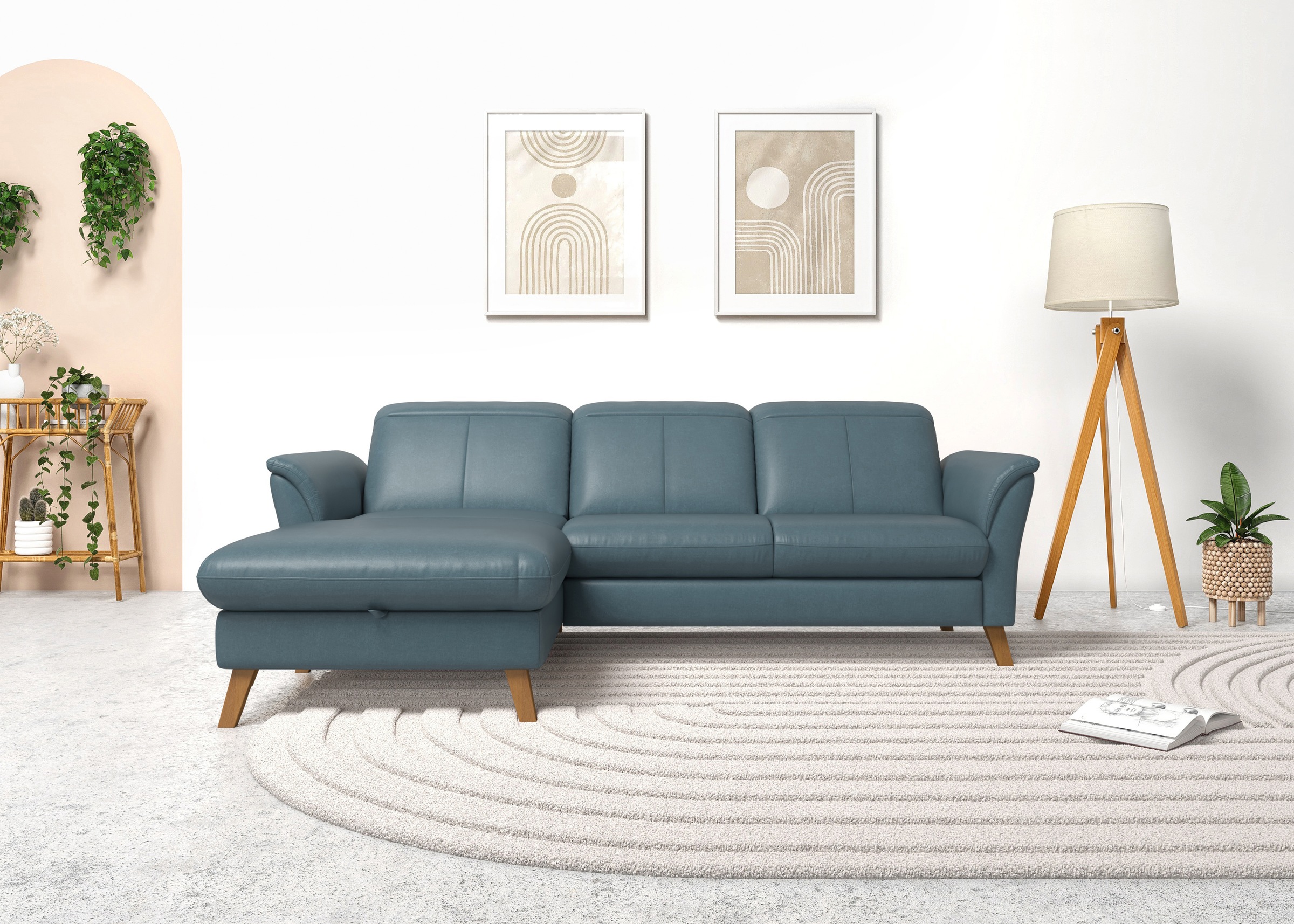 sit&more Ecksofa »Romero L-Form«, wahlweise mit oder ohne Relax-Funktion, Bettfunktion, Bettkasten