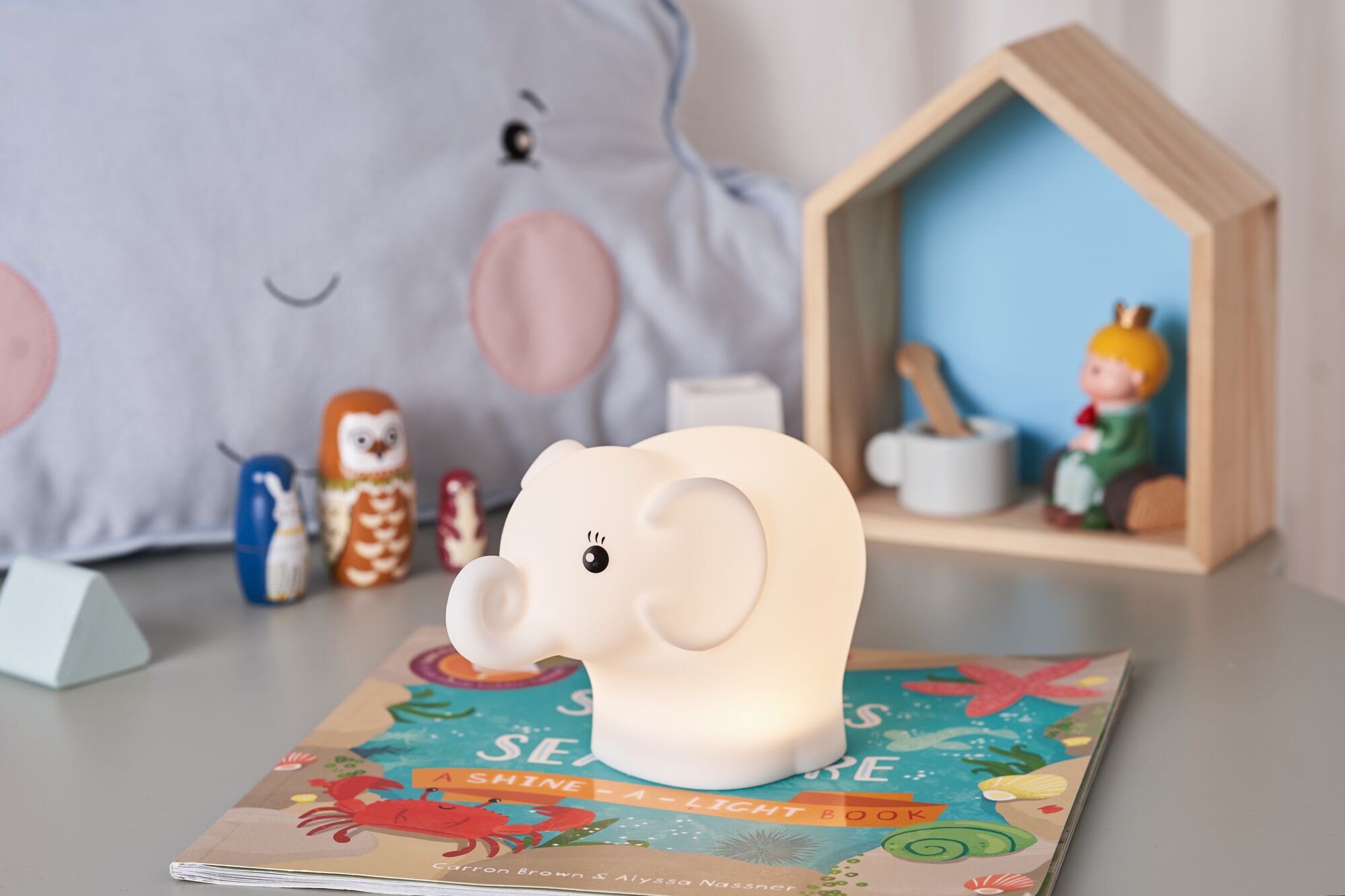 Pauleen LED Nachtlicht »Night Elephant«, 1 flammig, Leuchtmittel LED-Modul | LED fest integriert, LED-Modul, Elefant, BPA-Frei, Farbwechsel RGBW