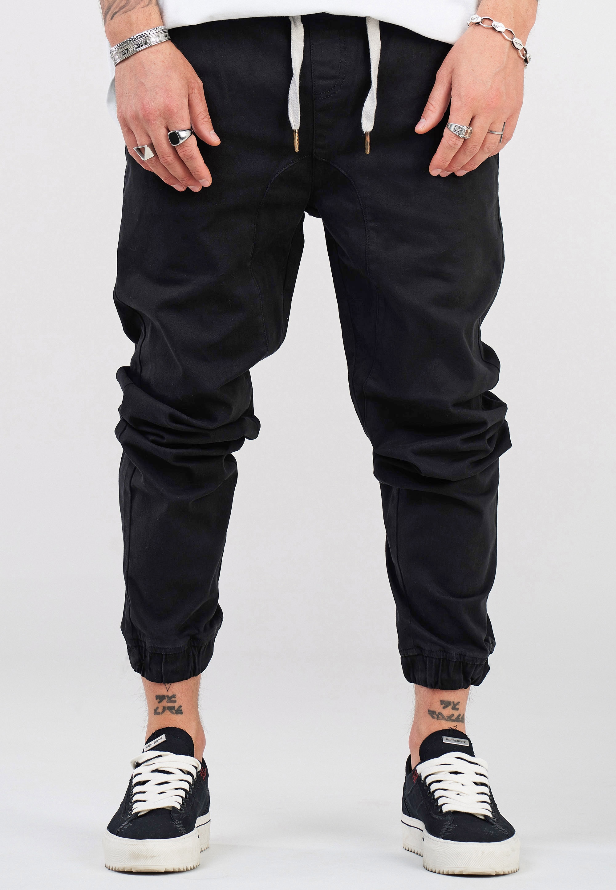 SOULSTAR Chinohose »Freizeithose Jogger-Hose mit elastischem Bund Stoffhose für Herren«  Herren Jeans Hose im Jogger-Stil Stoffhose