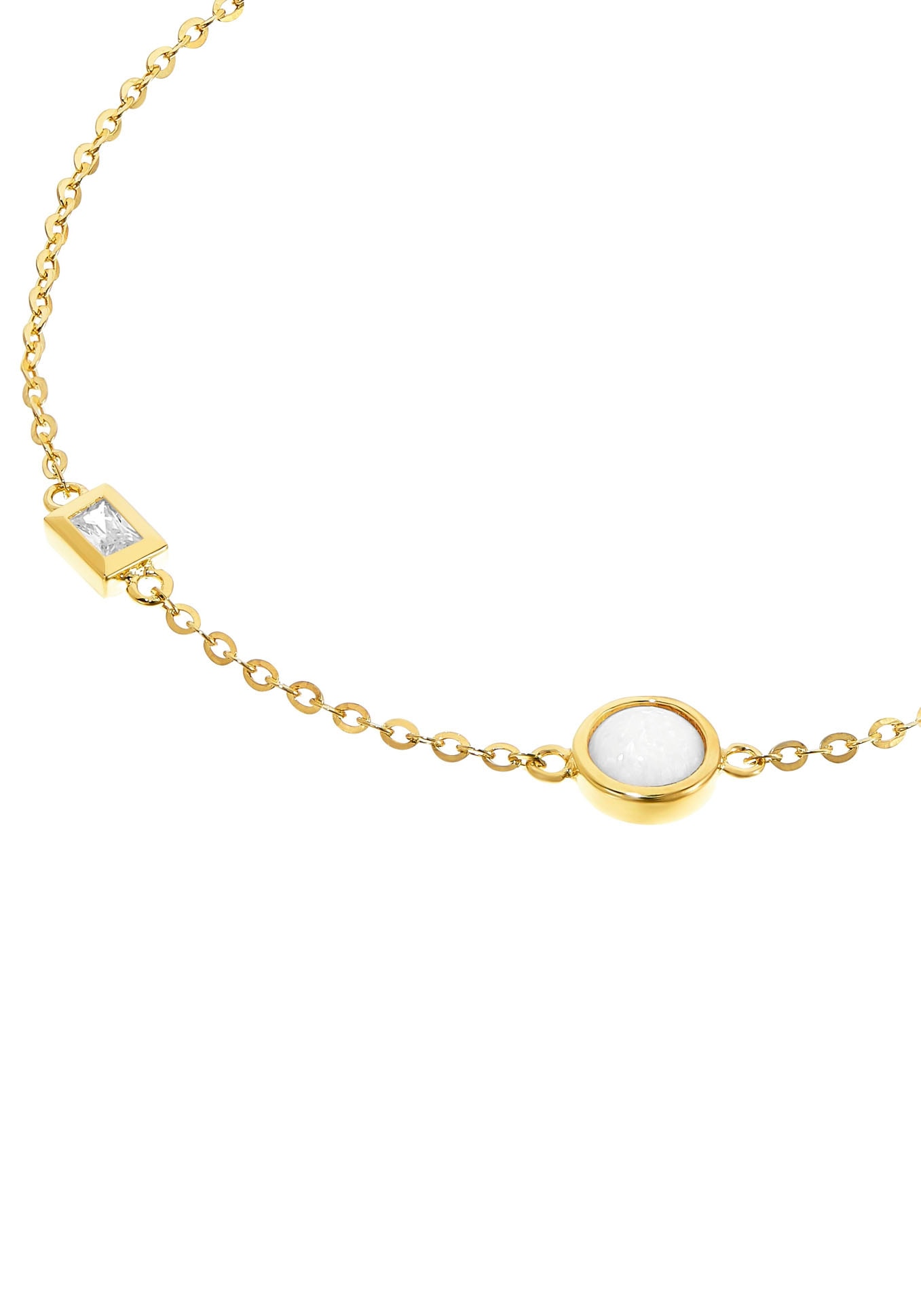 Amor Armband »Shiny Perlmutt, 2036026«, mit Opal, Zirkonia (synth.)