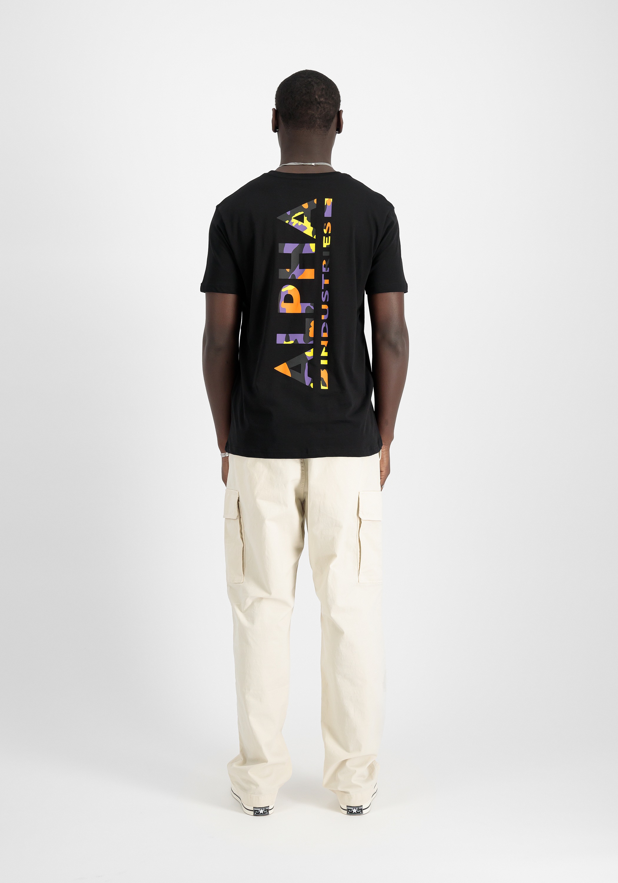 Alpha Industries T-Shirt »Alpha Industries Men - T-Shirts Backprint T-Shirt Camo Print«