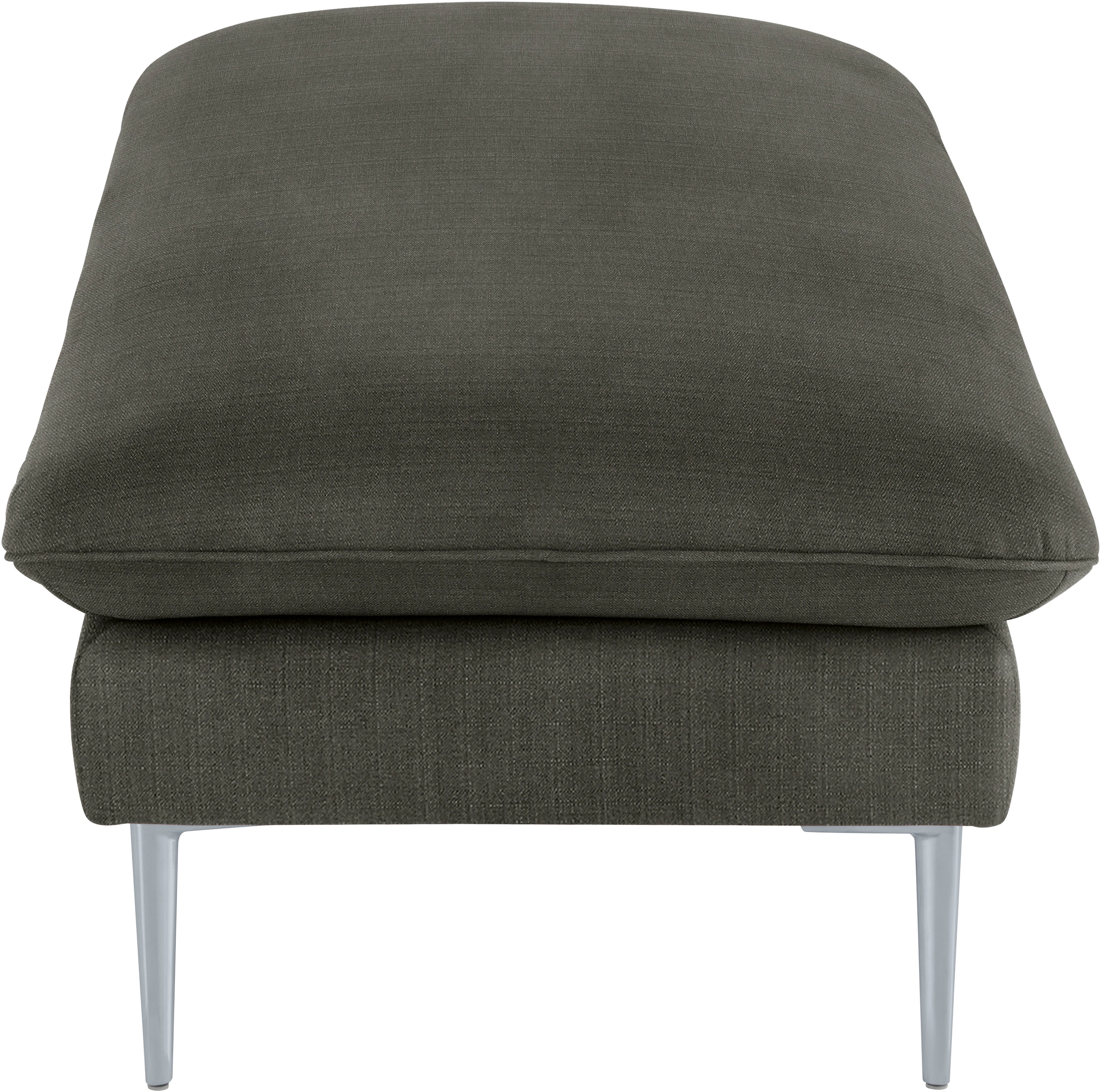 W.SCHILLIG Hocker »enjoy&MORE« Füße silber matt, Breite 151 cm