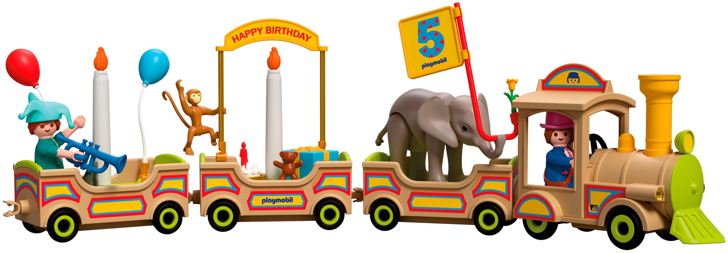 Playmobil® Konstruktions-Spielset »Geburtstagszug (72184)« Made in Europe