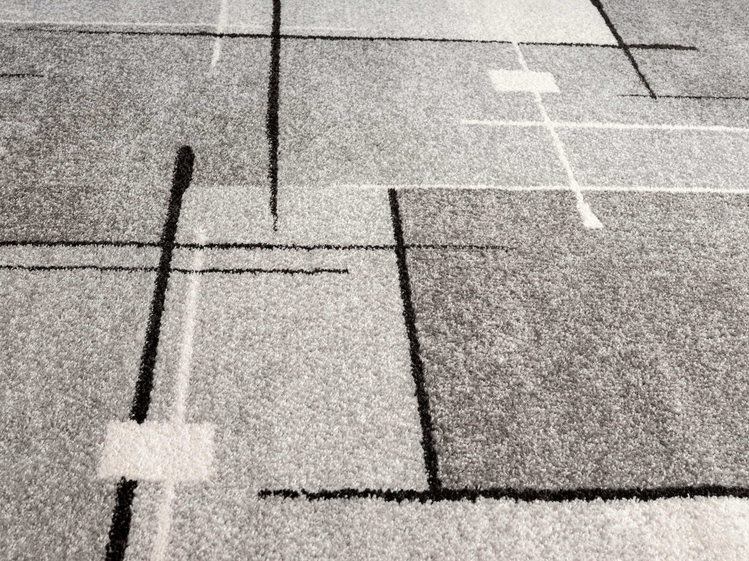 merinos Teppich »Thales 6102« rechteckig 10 mm Höhe Kurzflorteppich mit Konturenschnitt, Wohnzimmer