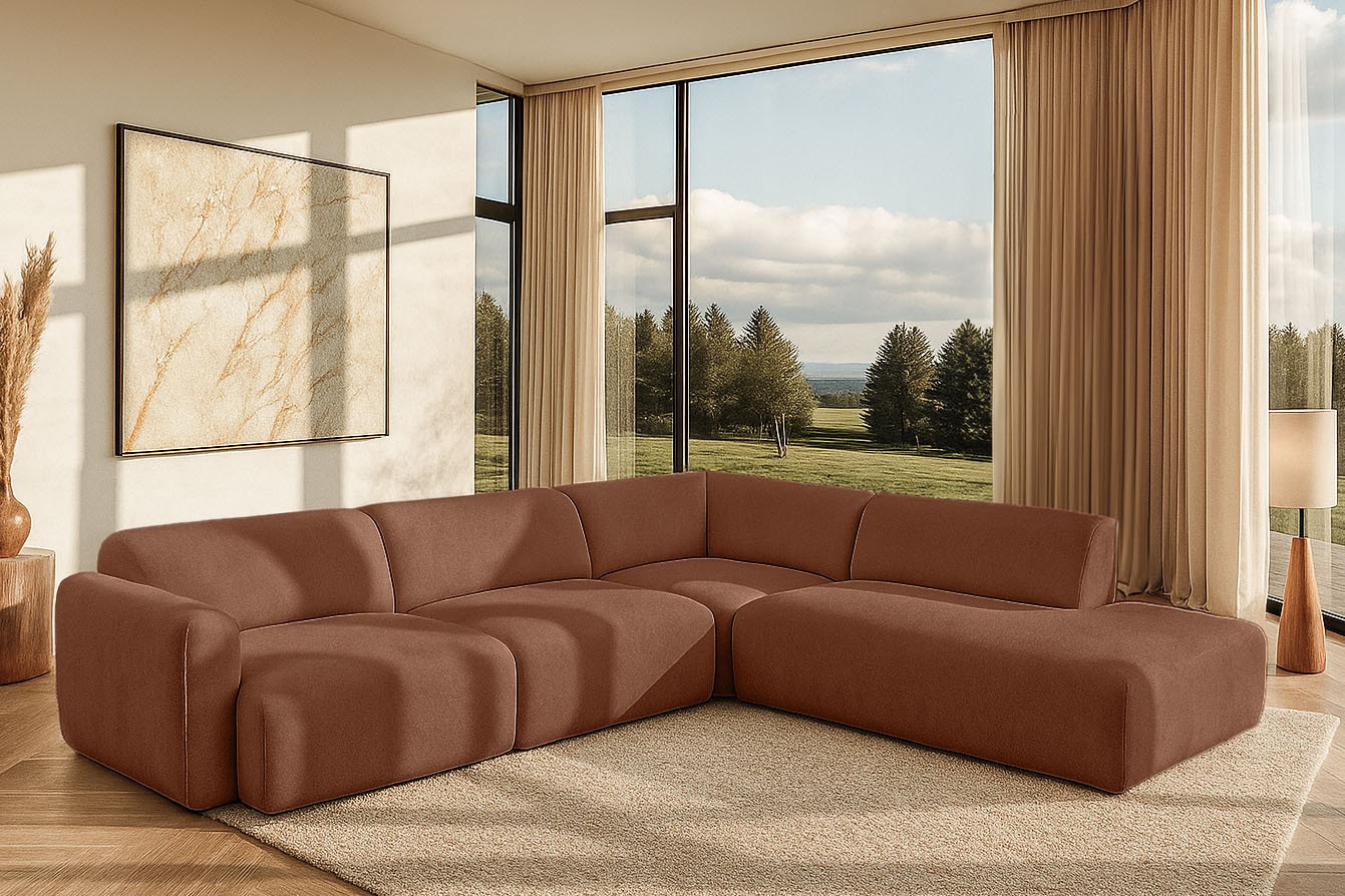 Home affaire Ecksofa »Myrland Wohnlandschaft« Breite 310 cm, L-Form, Chenille, Easy Clean Stoff, mit Kaltschaum