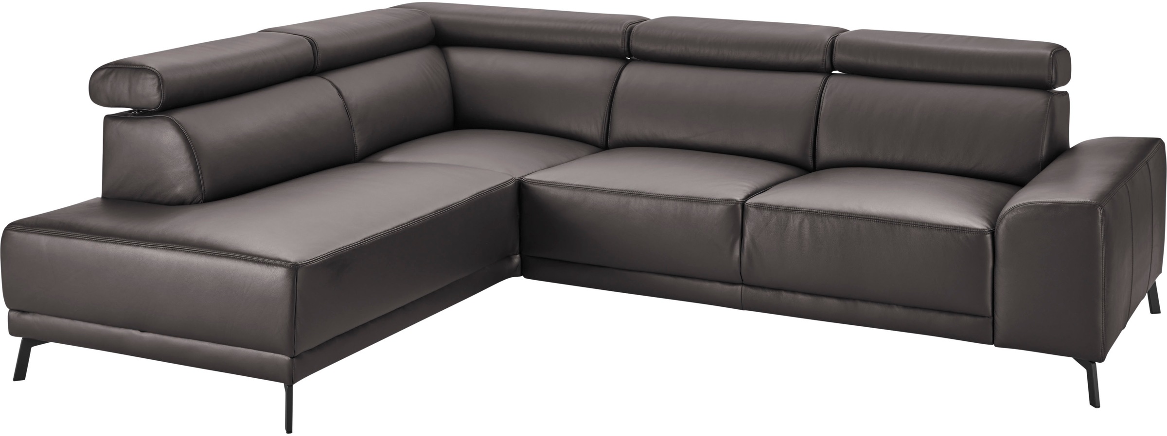 3C Candy Ecksofa »Greve modern und bequem, inkl. manueller Kopfteilverstellung, L-Form«, wahlweise mit motorischem Sitzvorzug