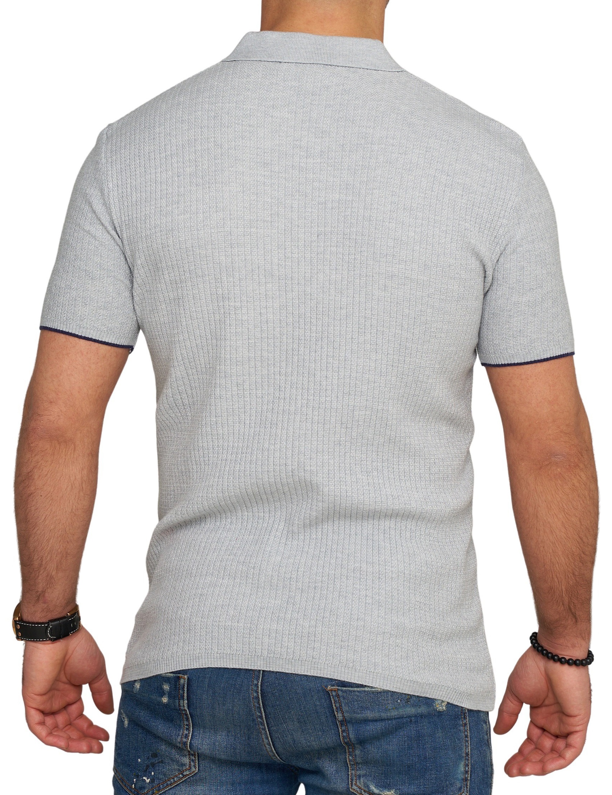CARISMA Poloshirt »CARISMA Poloshirt CRMANAUS« Rippstrick Kurzarm Polo T-Shirt