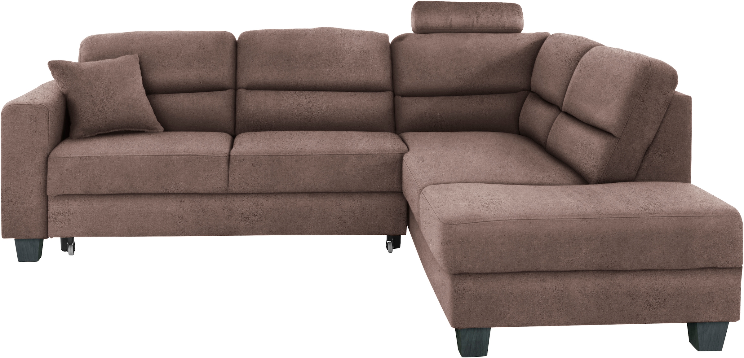 TRENDMANUFAKTUR Ecksofa »Chamber, zeitlos und modern, hoher Sitzkomfort, L-Form«, wahlweise mit Schlaffunktion