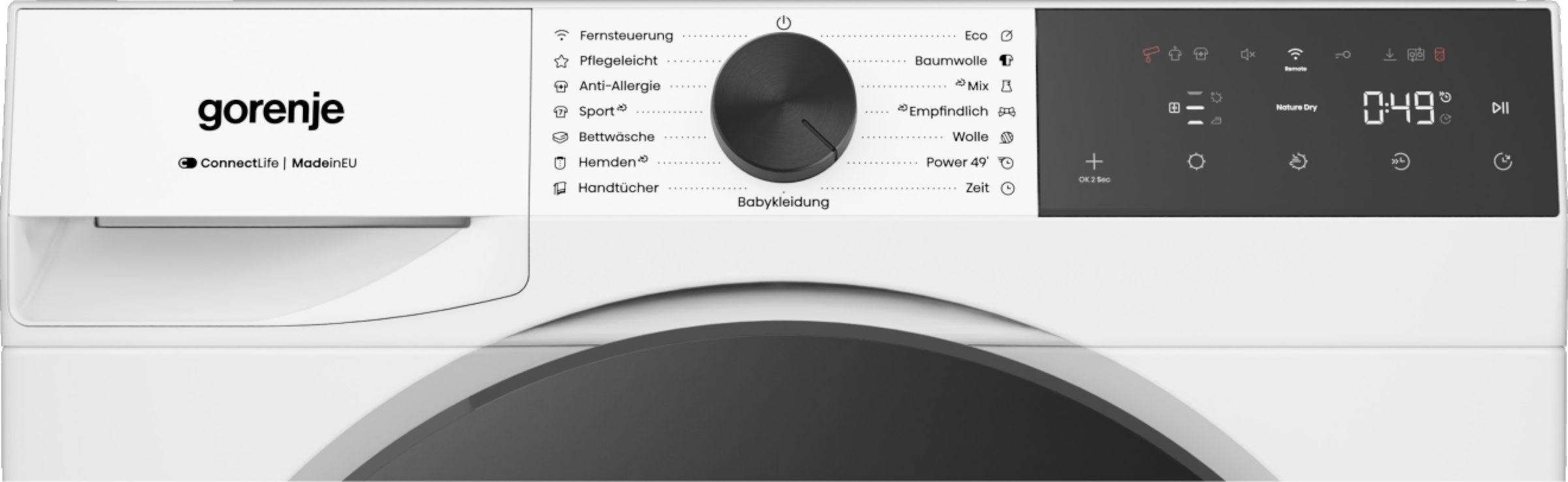 GORENJE Wärmepumpentrockner »D5G48D« G400 NatureDry Schonung, FastDry  49, Knitterschutz