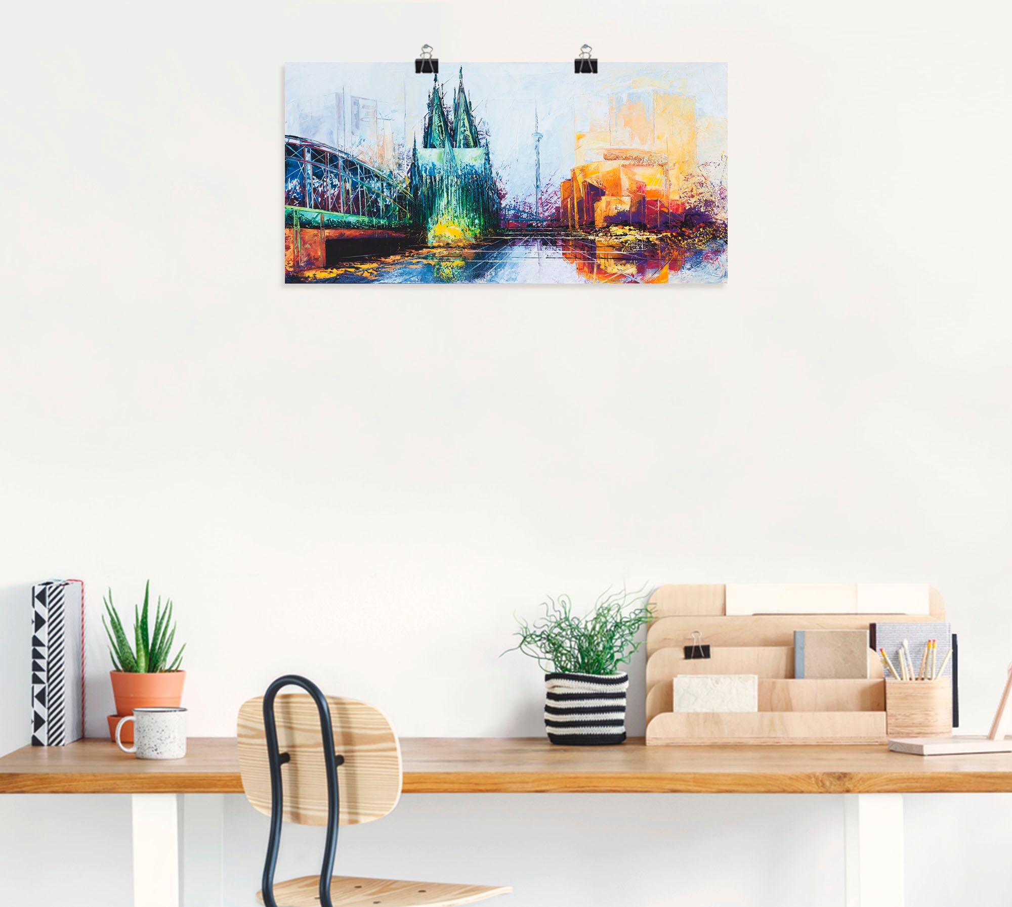 Artland Wandbild »Köln Skyline«, Deutschland, (1 St.), als Leinwandbild, Poster in verschied. Größen