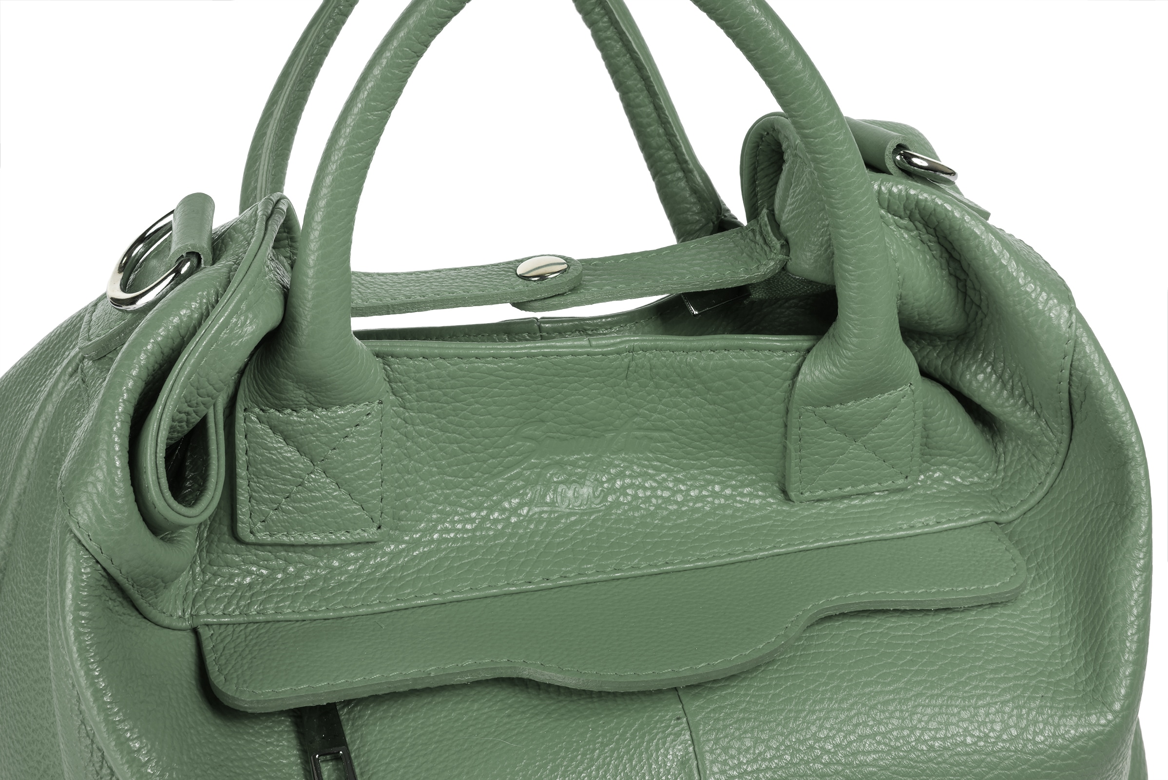 Samantha Look Henkeltasche, echt Leder, Made in Italy