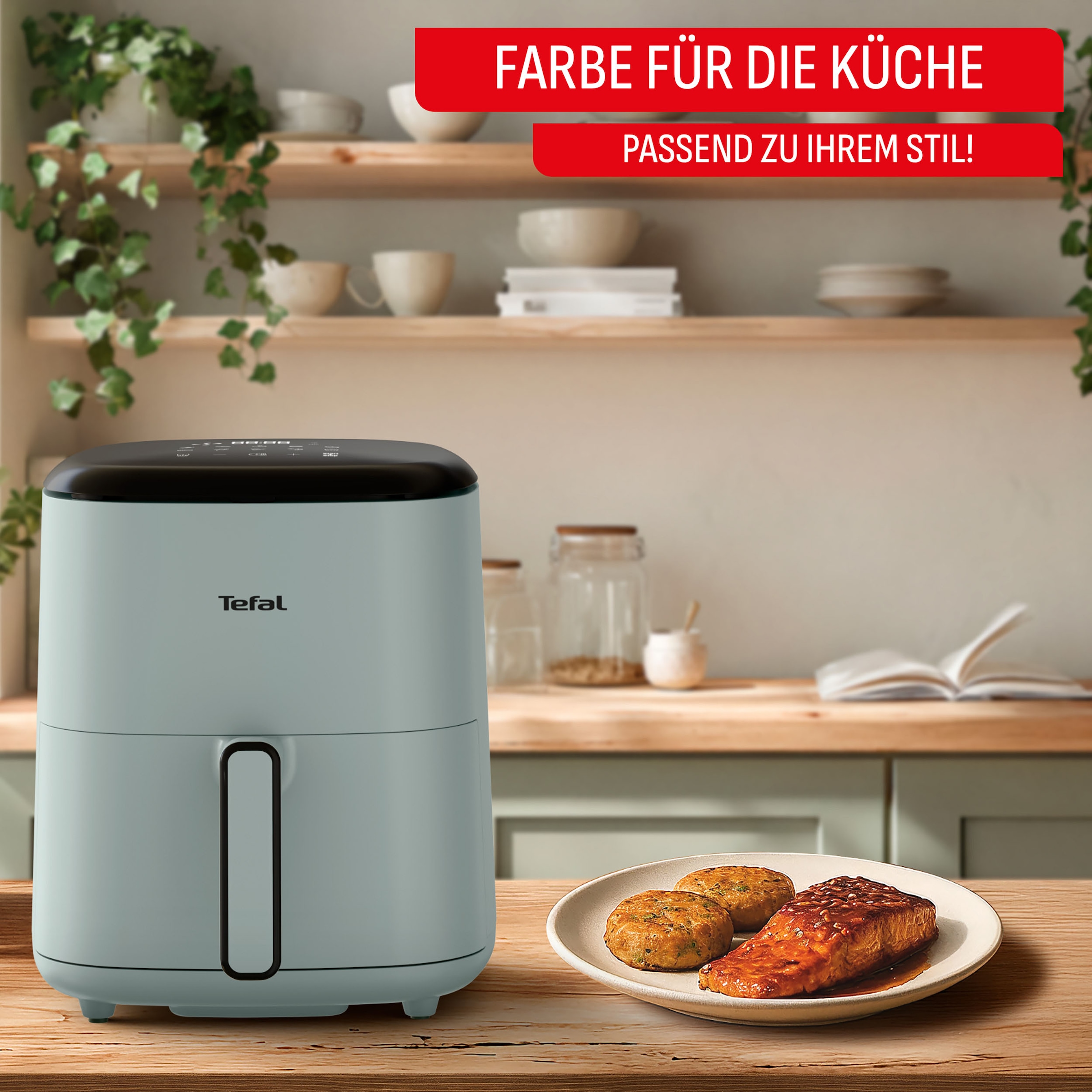 Tefal Heißluftfritteuse »EY2453 Easy Fry Max Digital« 1500 W spart Zeit & Energie, intuitiver Touchscreen, 10 Programme