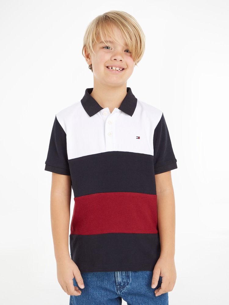 Poloshirt »CLRBLOCK GLOBAL STRIPE POLO S/S«, mit Streifen in den typischen Hilfiger...