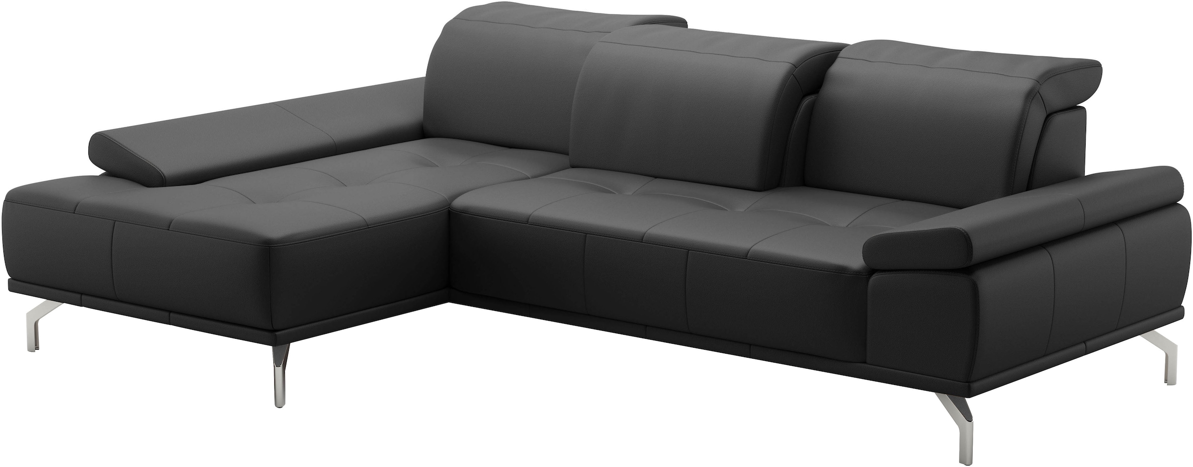 Places of Style Ecksofa »Caluna«, Inkl.Sitztiefenverstellung, wahlweise mit Kopf- und Armteilverstellung