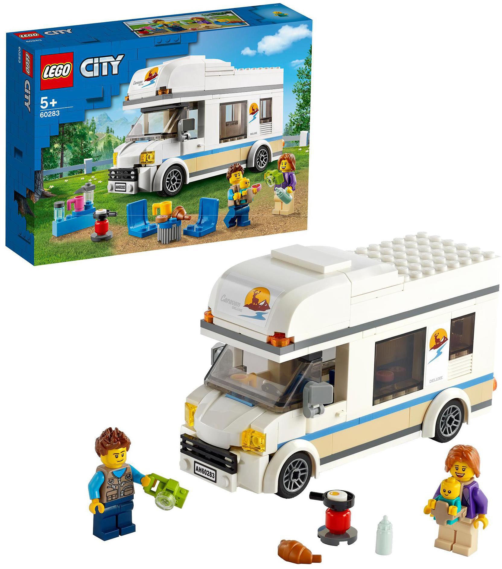 Konstruktionsspielsteine »Ferien-Wohnmobil (60283), LEGO® City«, (190 St.), Made in...