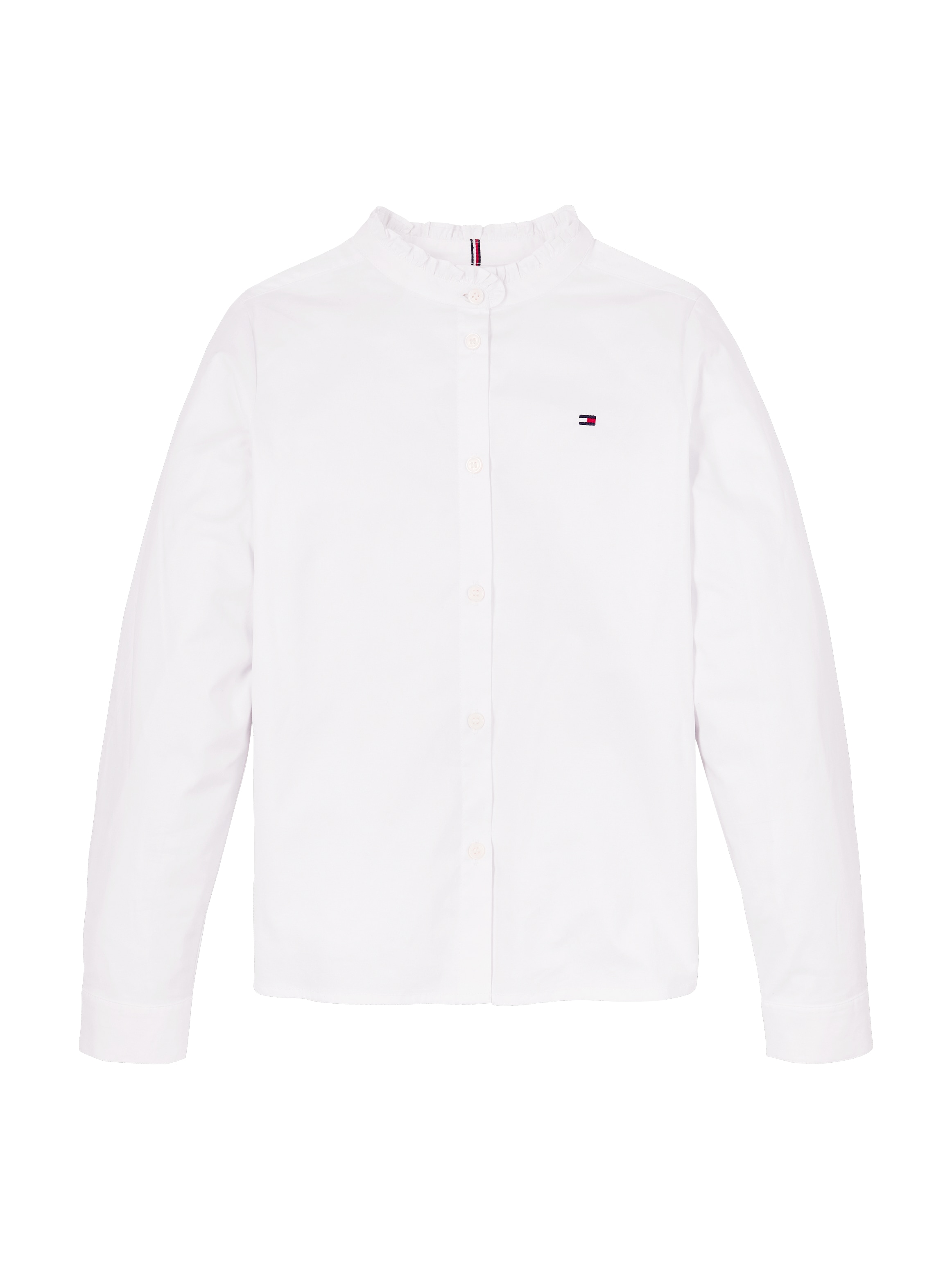 Tommy Hilfiger Langarmbluse »RUFFLE COLLAR BLOUSE LS«, Kinder bis 16 Jahre