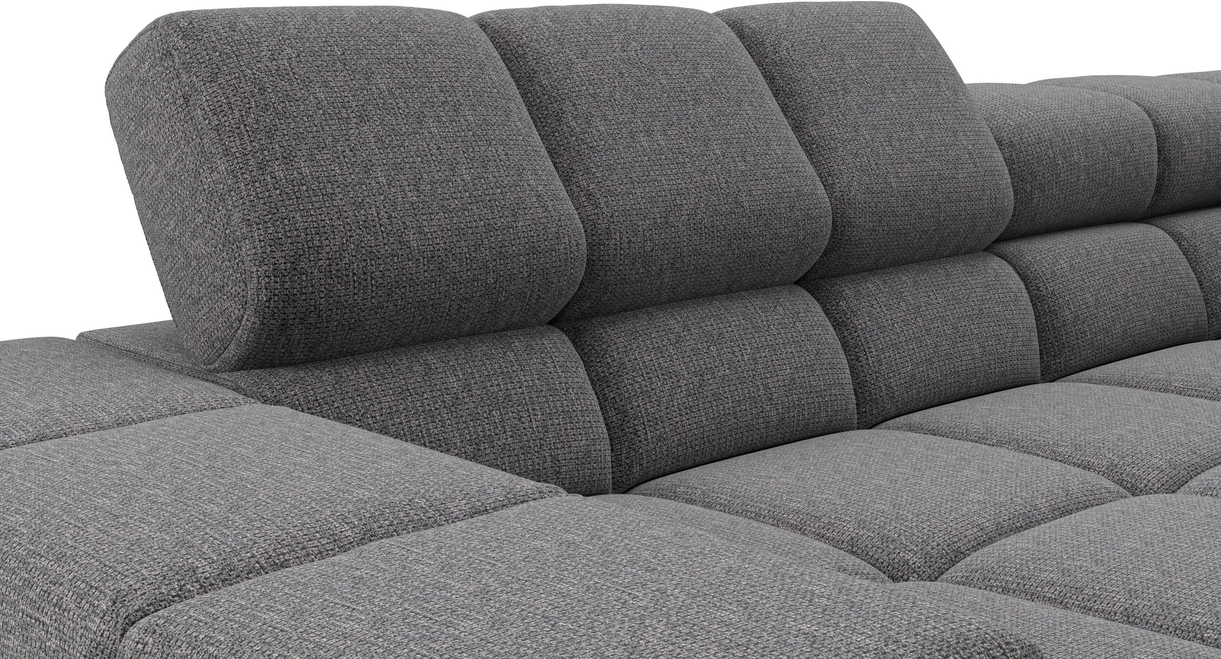 Home affaire Ecksofa »Ancona, Ecksofa,  incl. Kopfteilverstellung, Breite 249 cm, L-Form« wahlweise elektrische Sitztiefenverstellung
