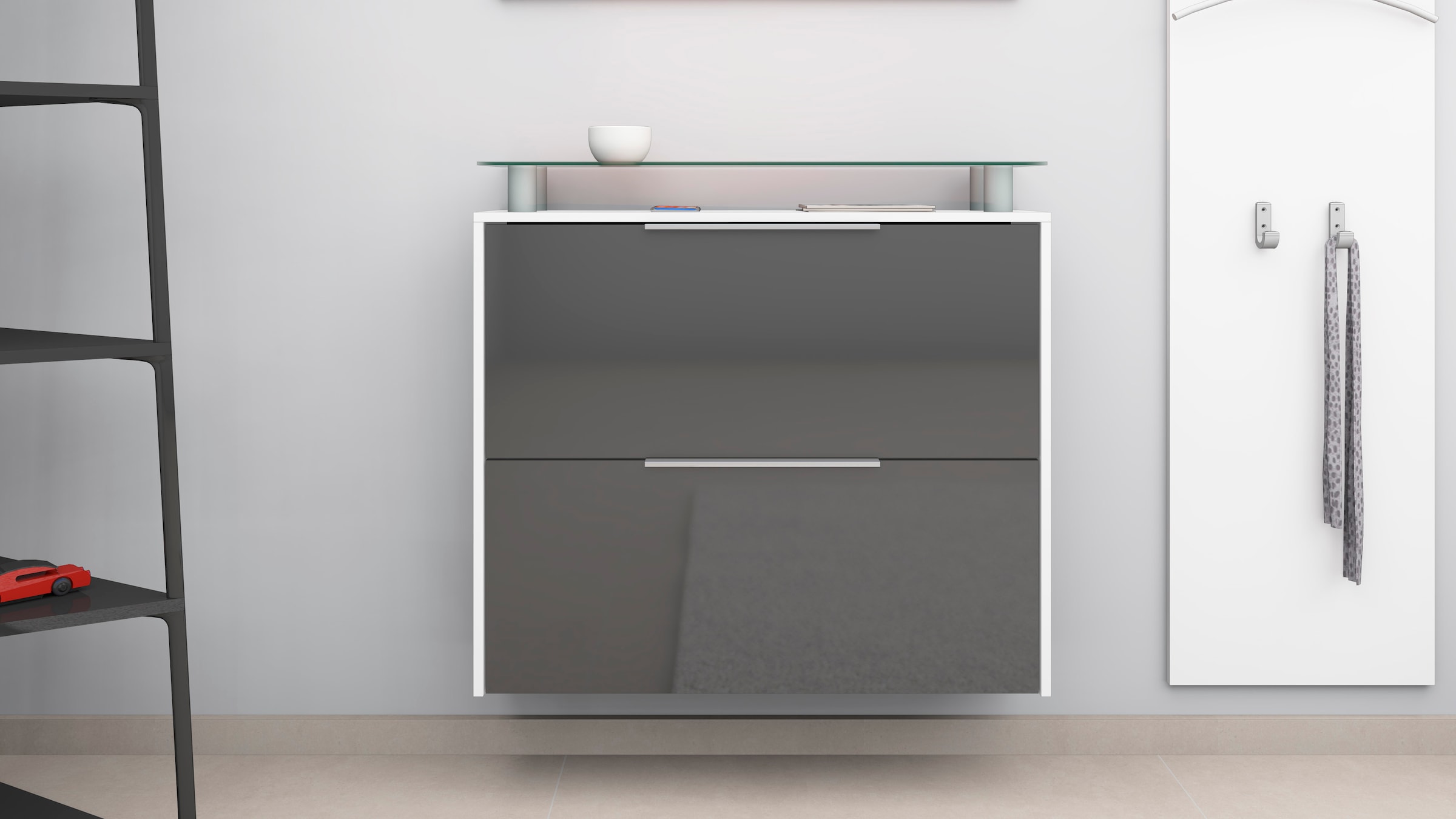 Möbel mit borchardt Schuhschrank »Rena«, online kaufen Hängeschuhschrank, bei OTTO Glasablage