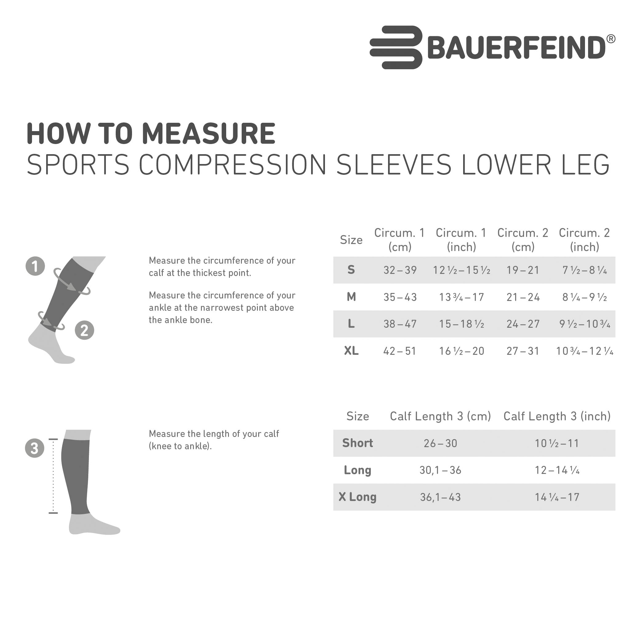 Bauerfeind Bandage »Compression Sleeves Lower Leg«, mit Kompression