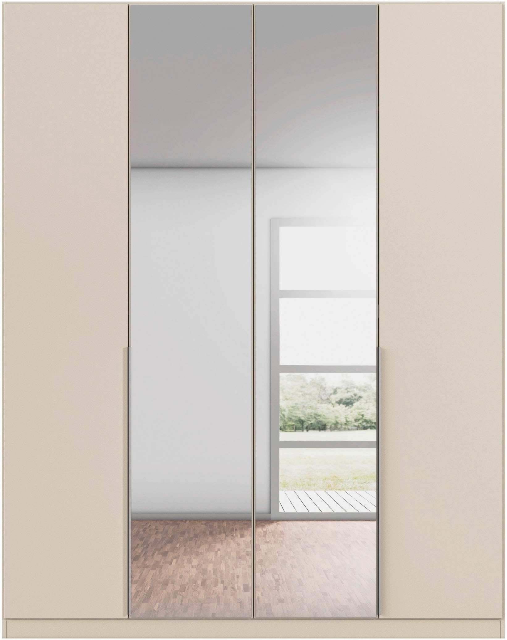 rauch Drehtürenschrank »Kleiderschrank Schrank Garderobe AGORDO mit Dekor- oder Hochglanzfront«, (in zwei Griff-Farben, Breiten 91-360 cm), durchdachte Innenausstattung, in 7 Breiten und 2 Höhen MADE IN GERMANY