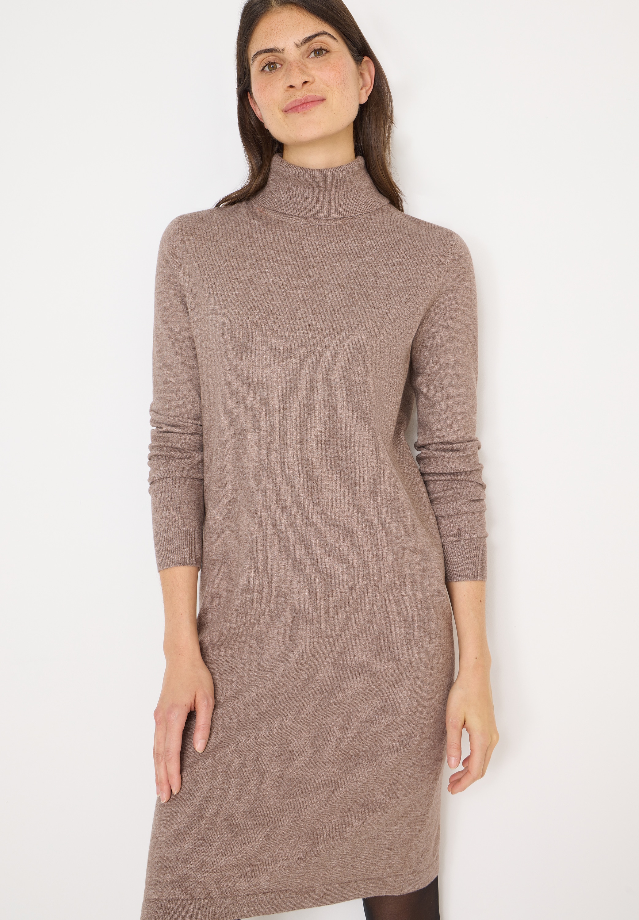 Cecil Strickkleid mit Rollkragen, knielang