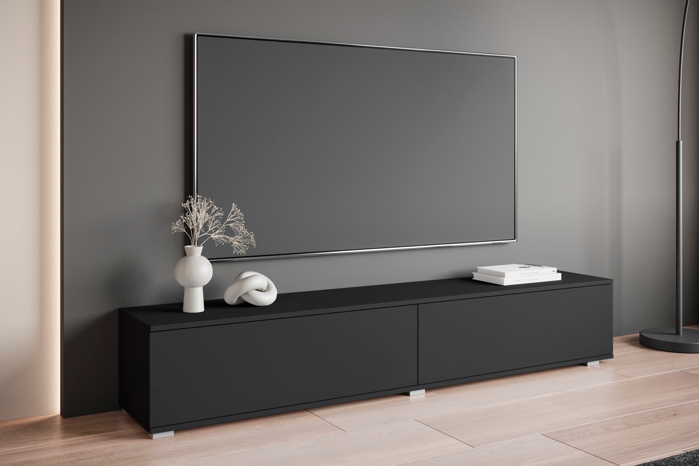 OTTO home Lowboard »Kenia« 1 Stk. tlg. 2 Klappen – flexibel hängend oder stehend montierbar
