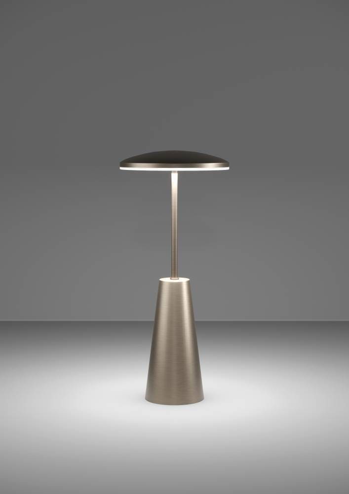 EGLO Tischleuchte »PICCOLA«, 1 flammig, Leuchtmittel LED-Modul | LED fest integriert, dimmbare Nachttischlampe, Metall in Bronze, Lampe für Balkon, IP54
