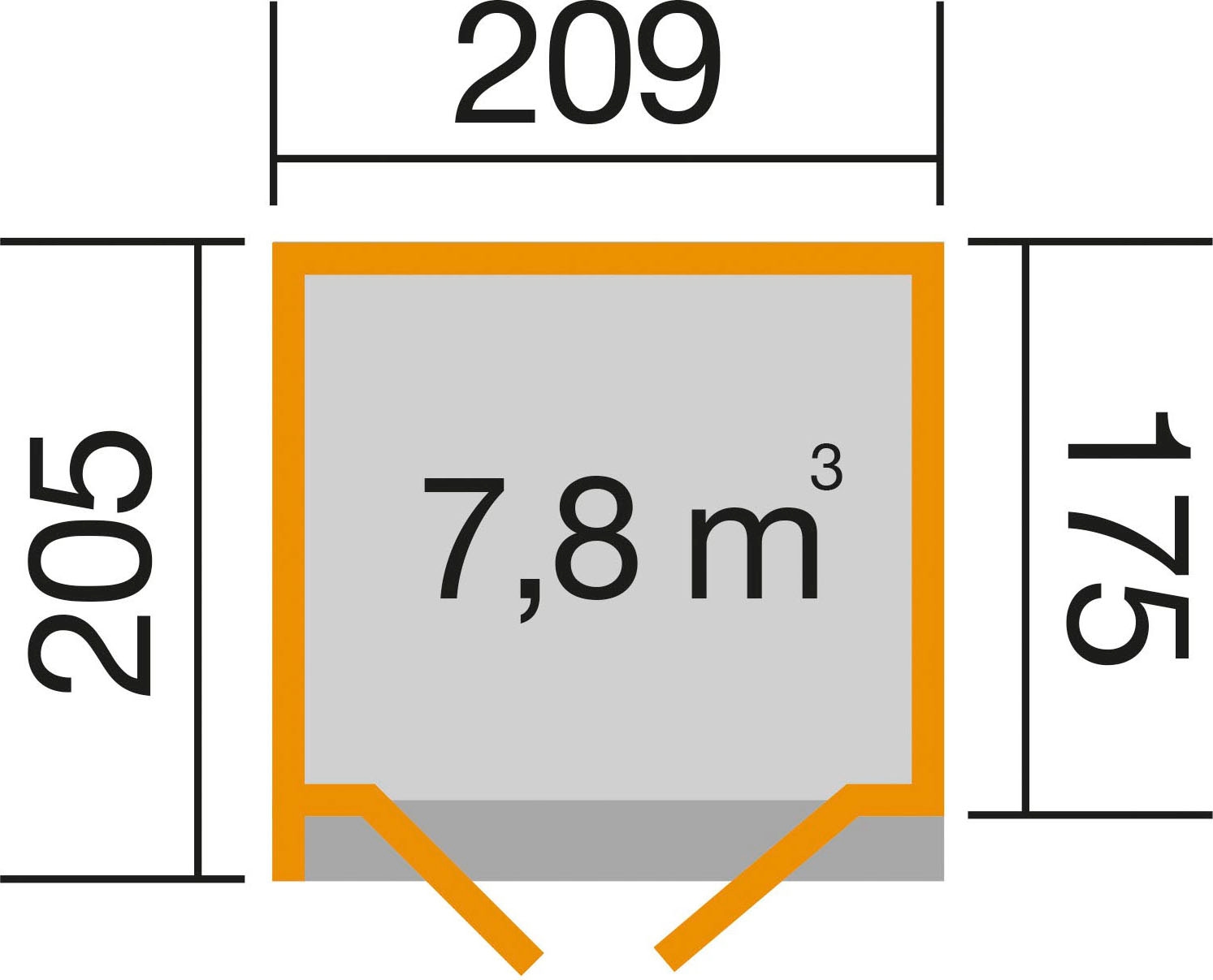 weka Gartenhaus »Designhaus 262 B«