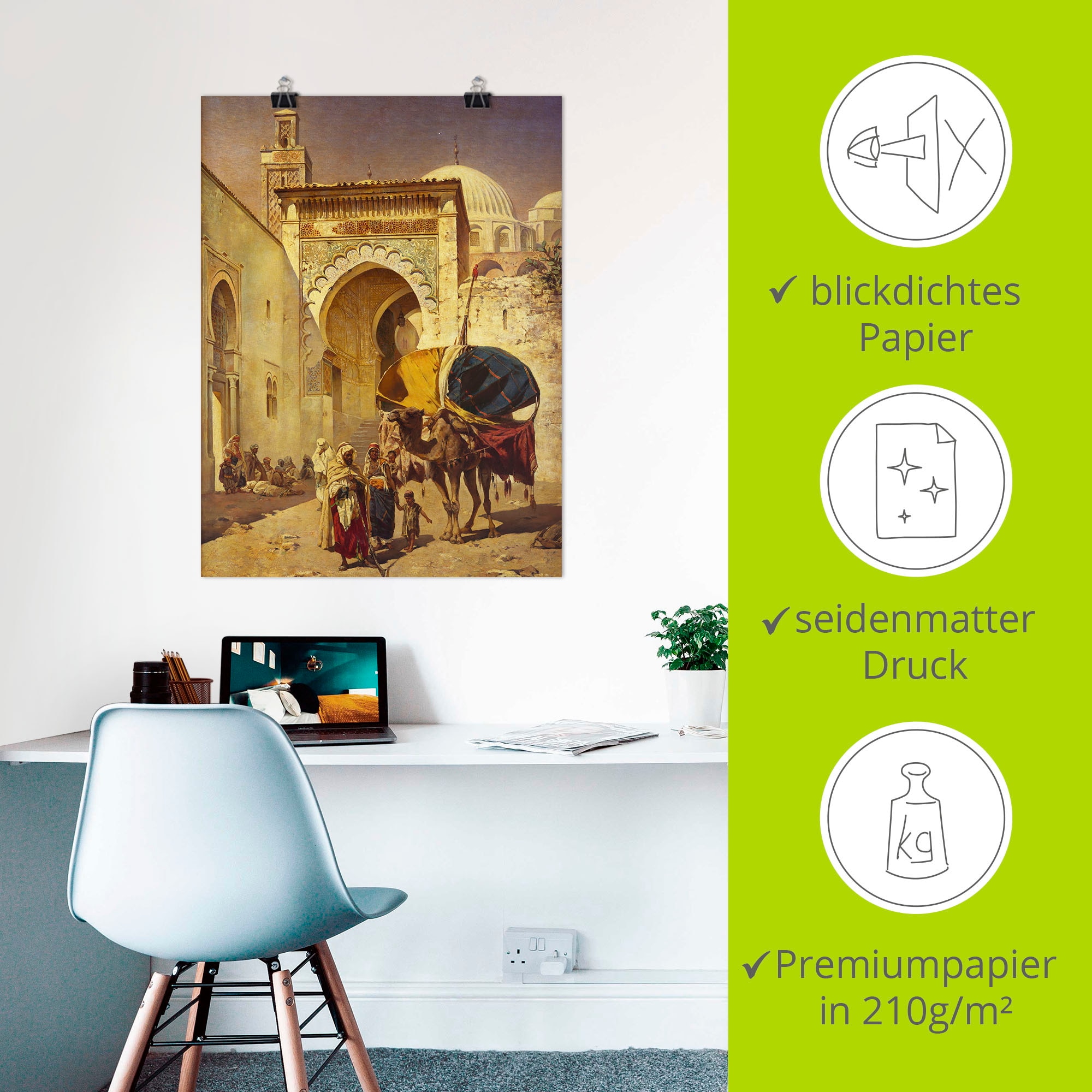 Artland Wandbild »Eine arabische Straßenszene.« Gebäude 1 Stk. tlg. als Leinwandbild, Poster in verschied. Größen